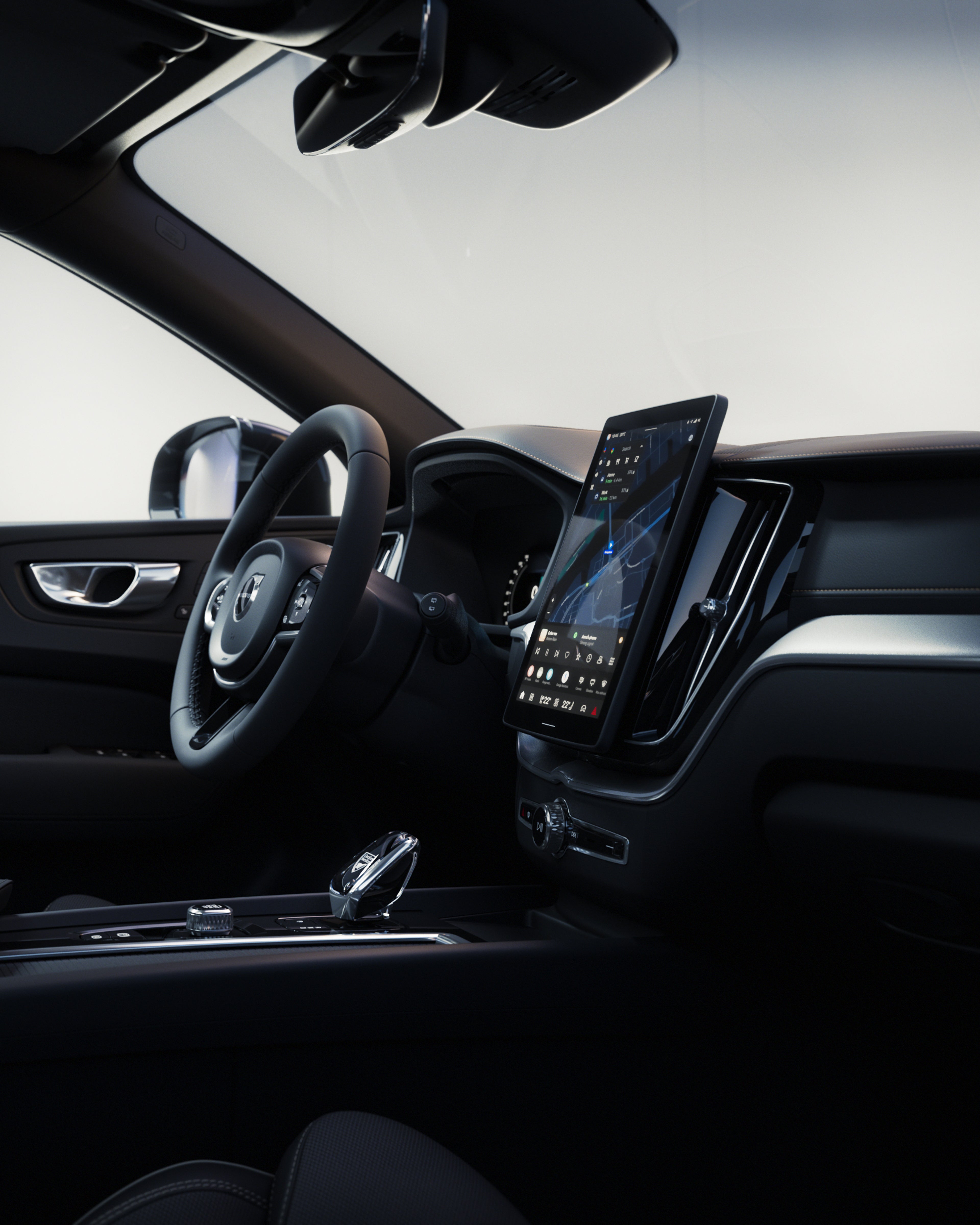 L'abitacolo della Volvo XC60 Black Edition
