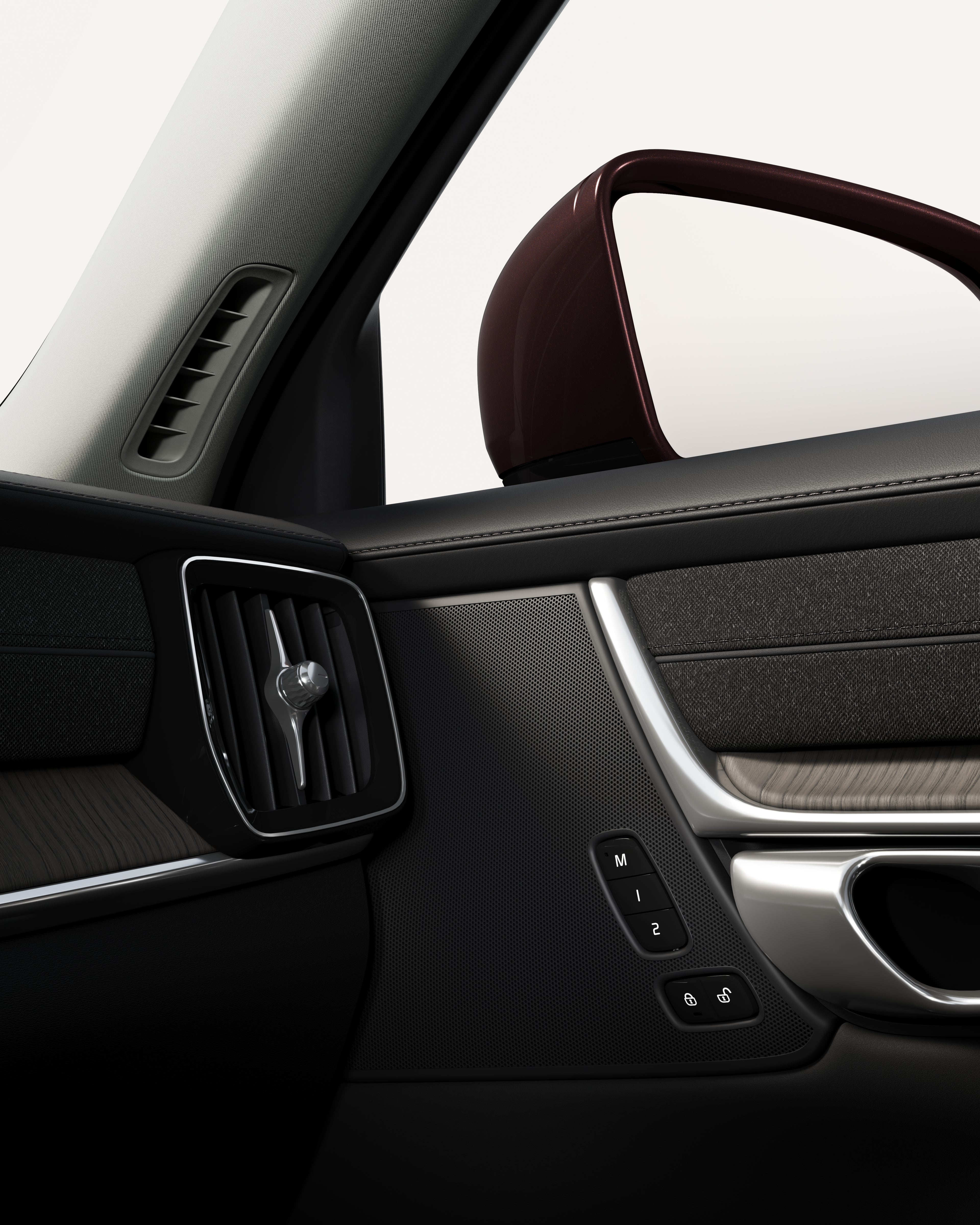 Close-up of the Volvo S90 standard speaker