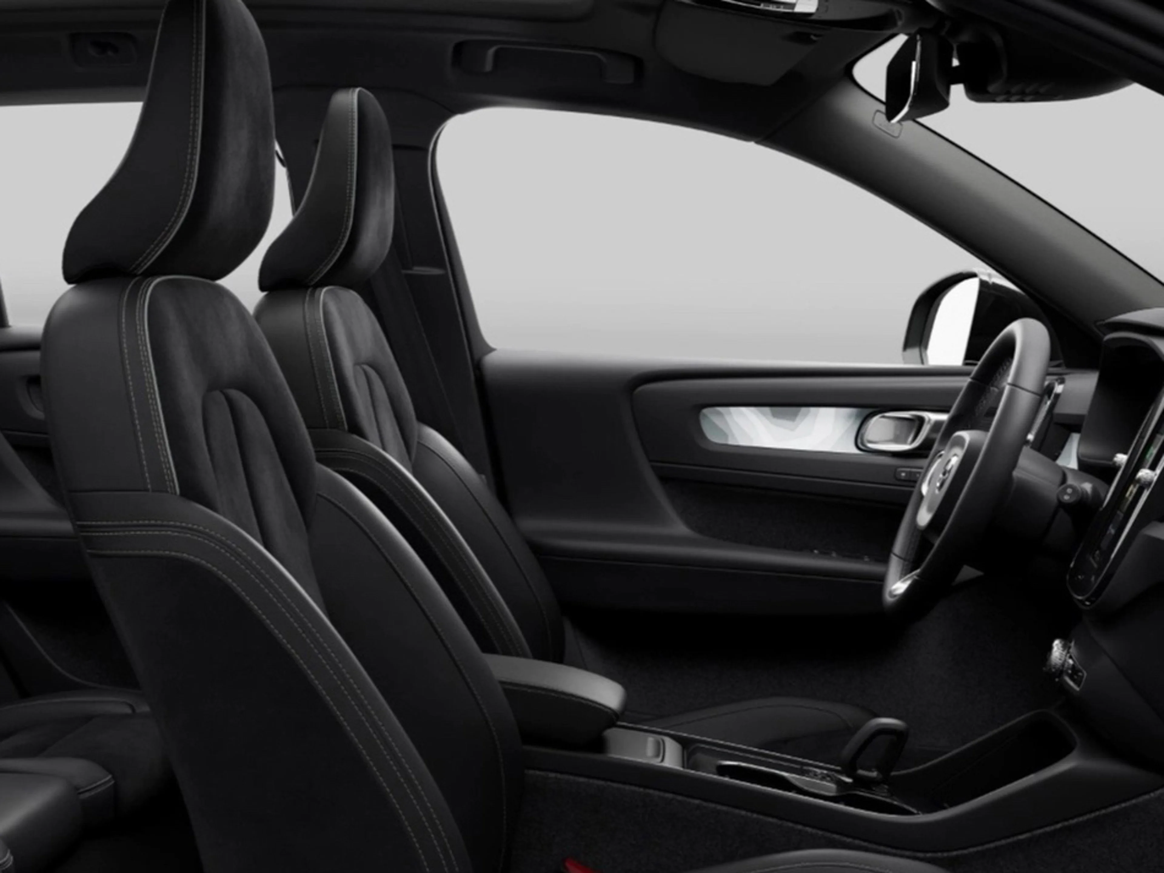 Volvo EX40 的頂級內裝。