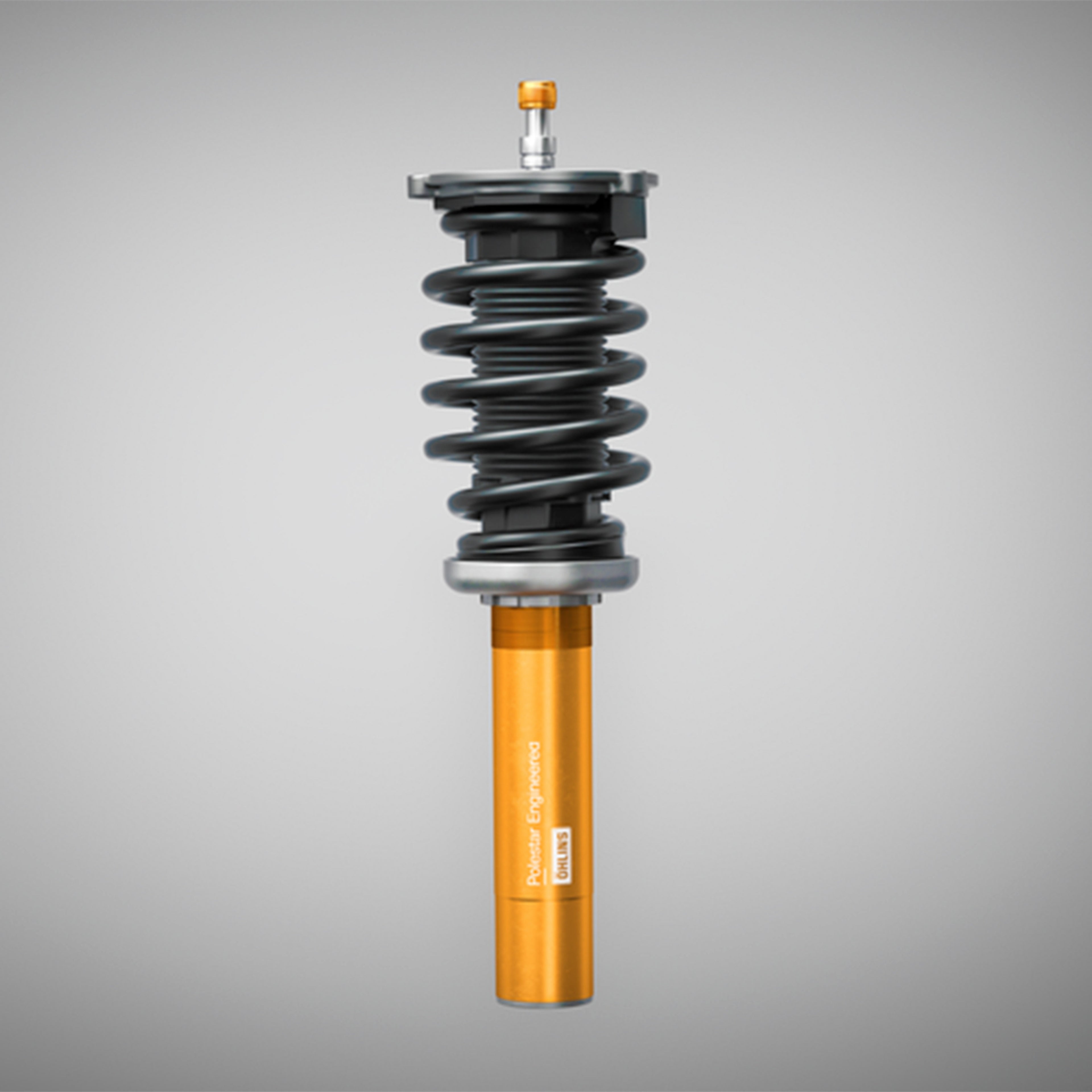 Inside a Volvo, head-up display showing driving speed and navigation on the windshield.