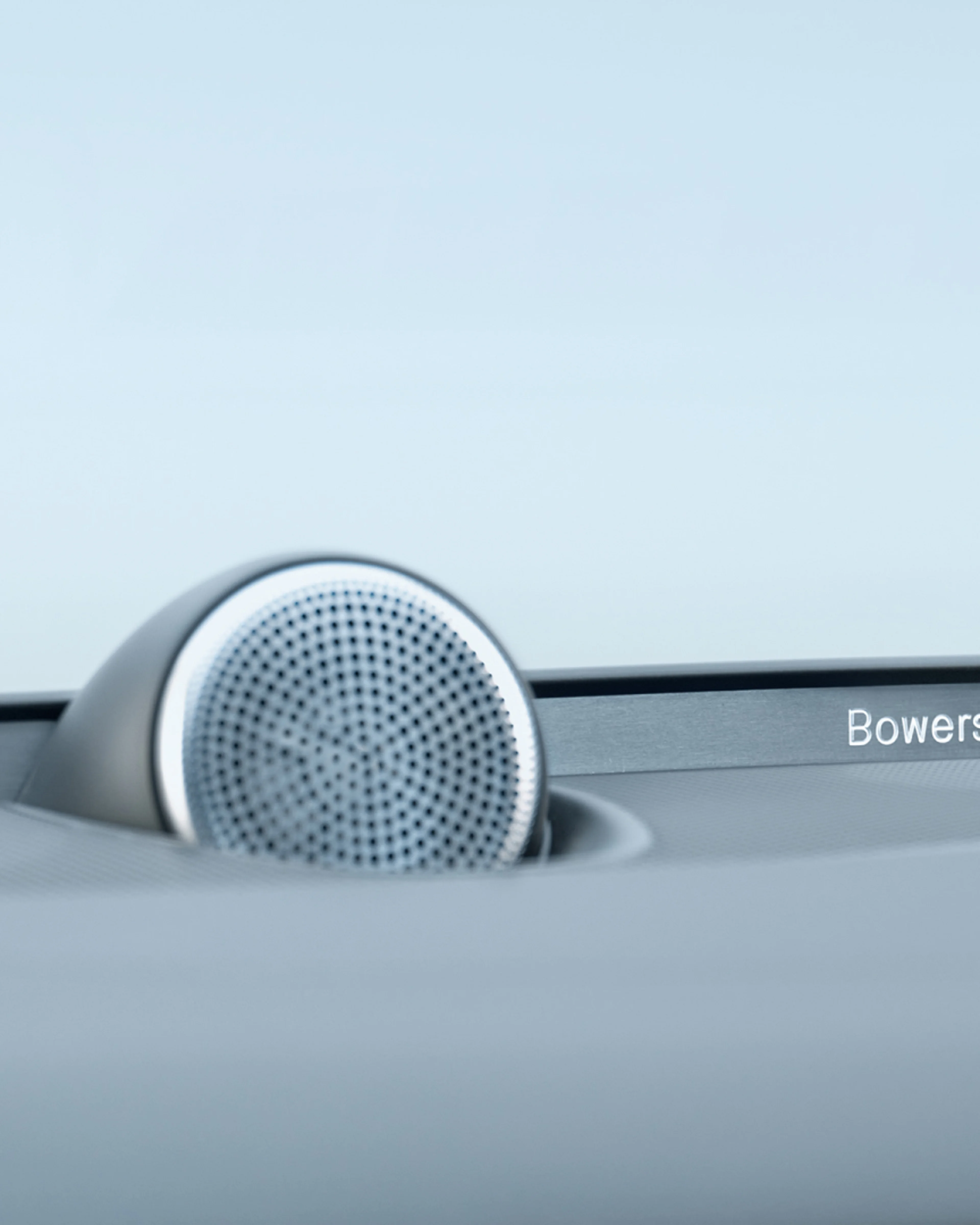 Bowers & Wilkins speakers inside a Volvo S60 Recharge plug-in hybrid.