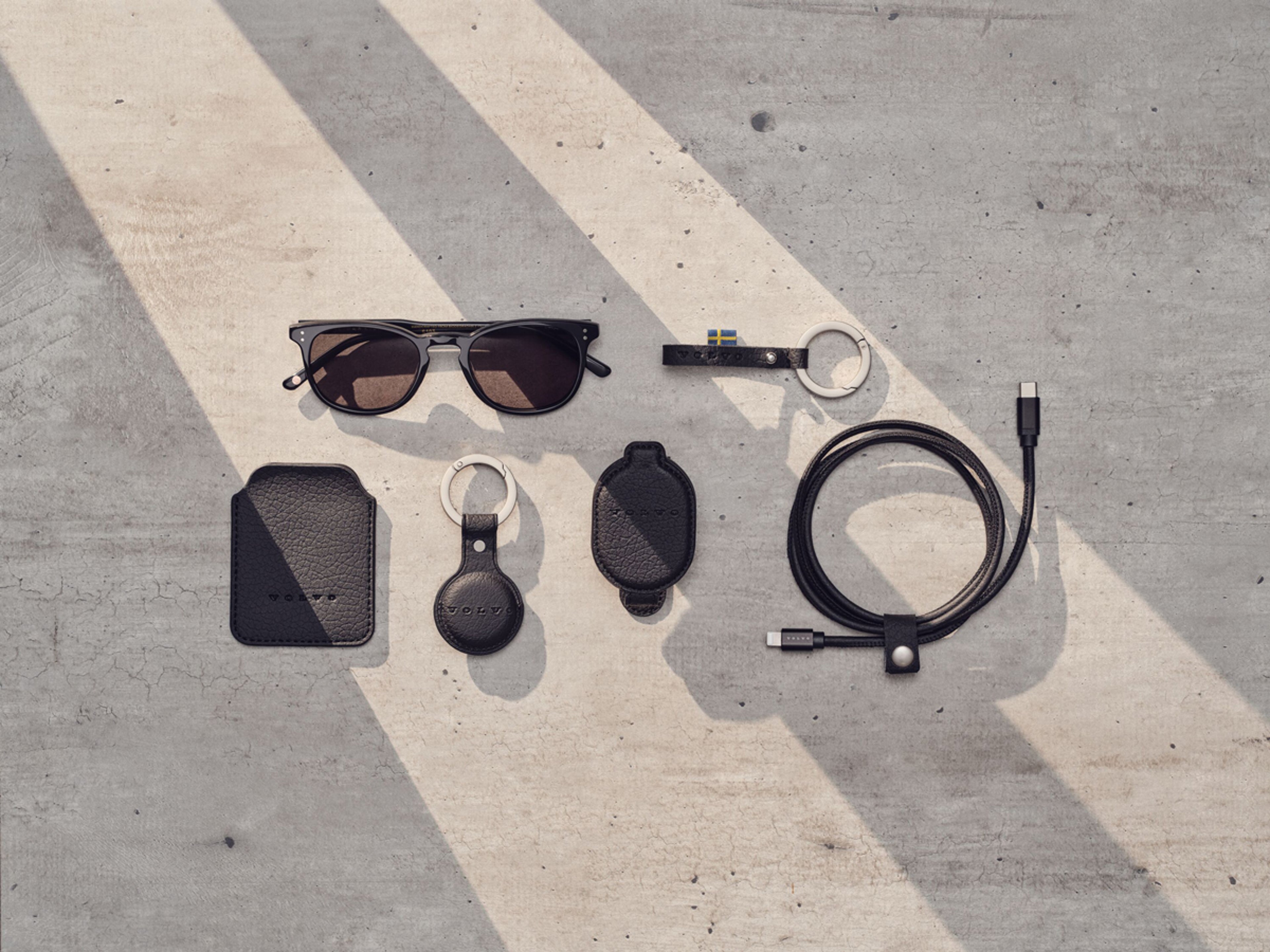 Livsstilsprodukter på betong