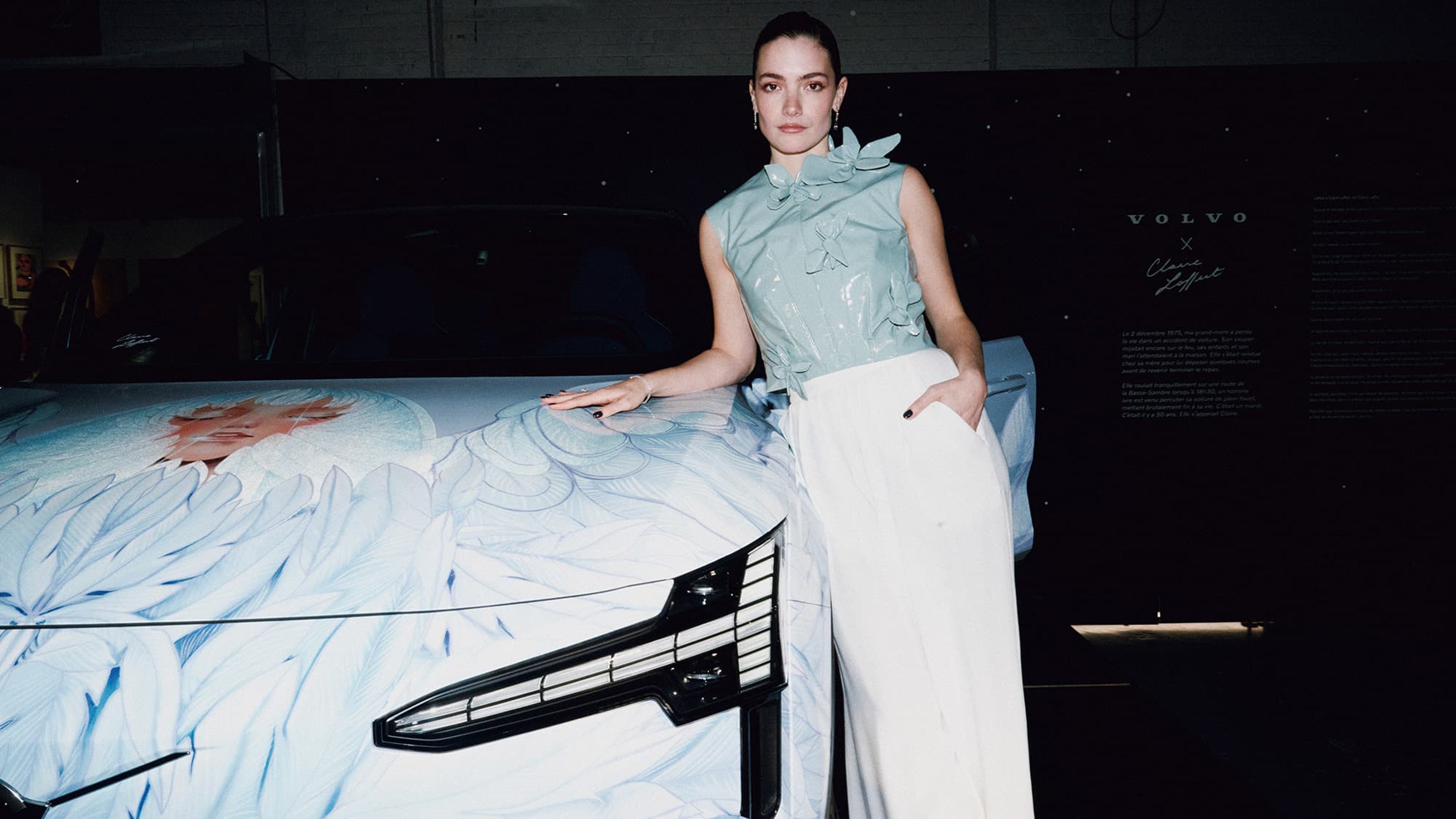 Découvrez comment l'artiste Claire Laffut partage une histoire intime avec la EX30.