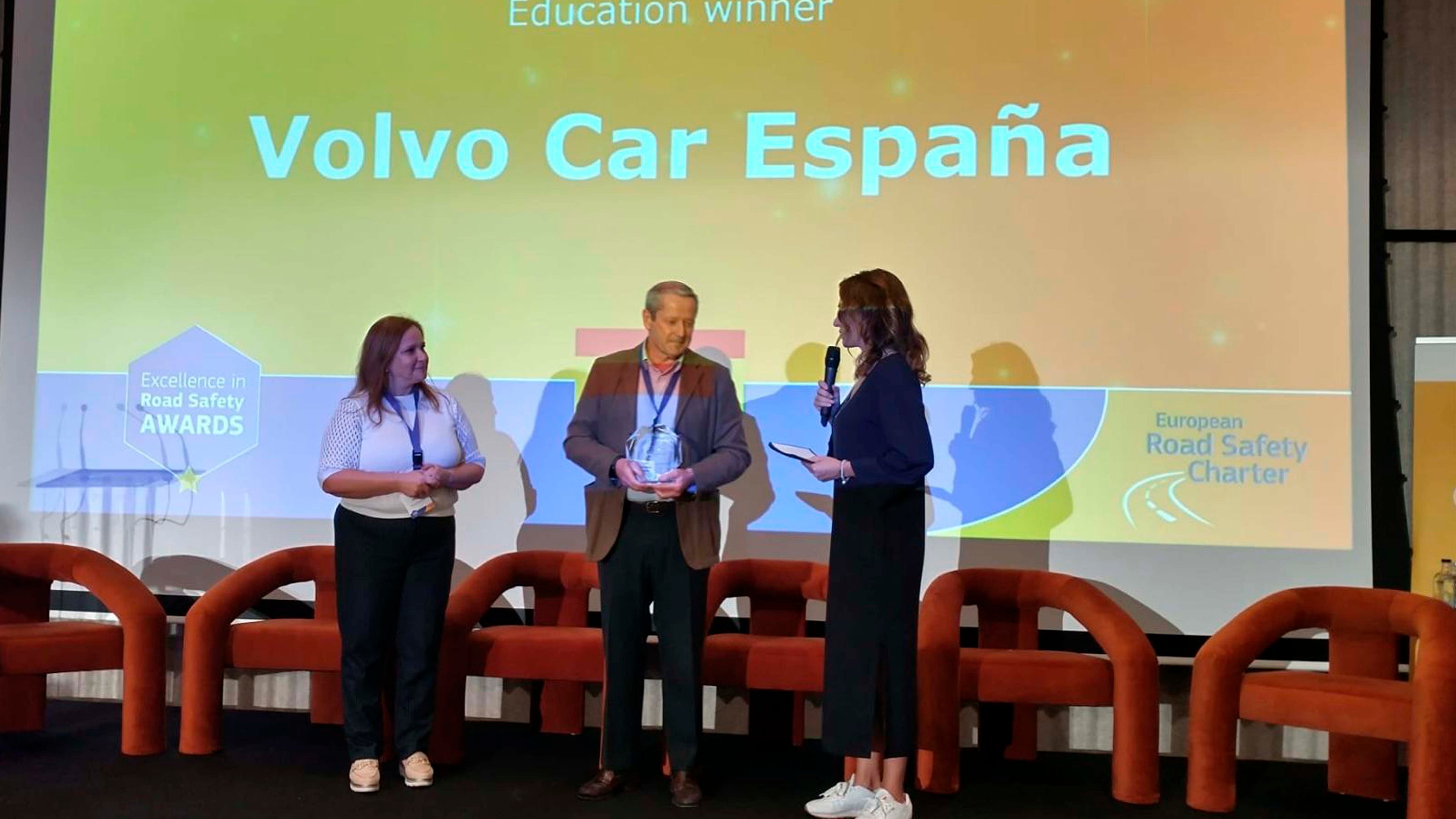 José María Galofré, CEO Volvo Car España, en los premios otorgados por la European Road Safety