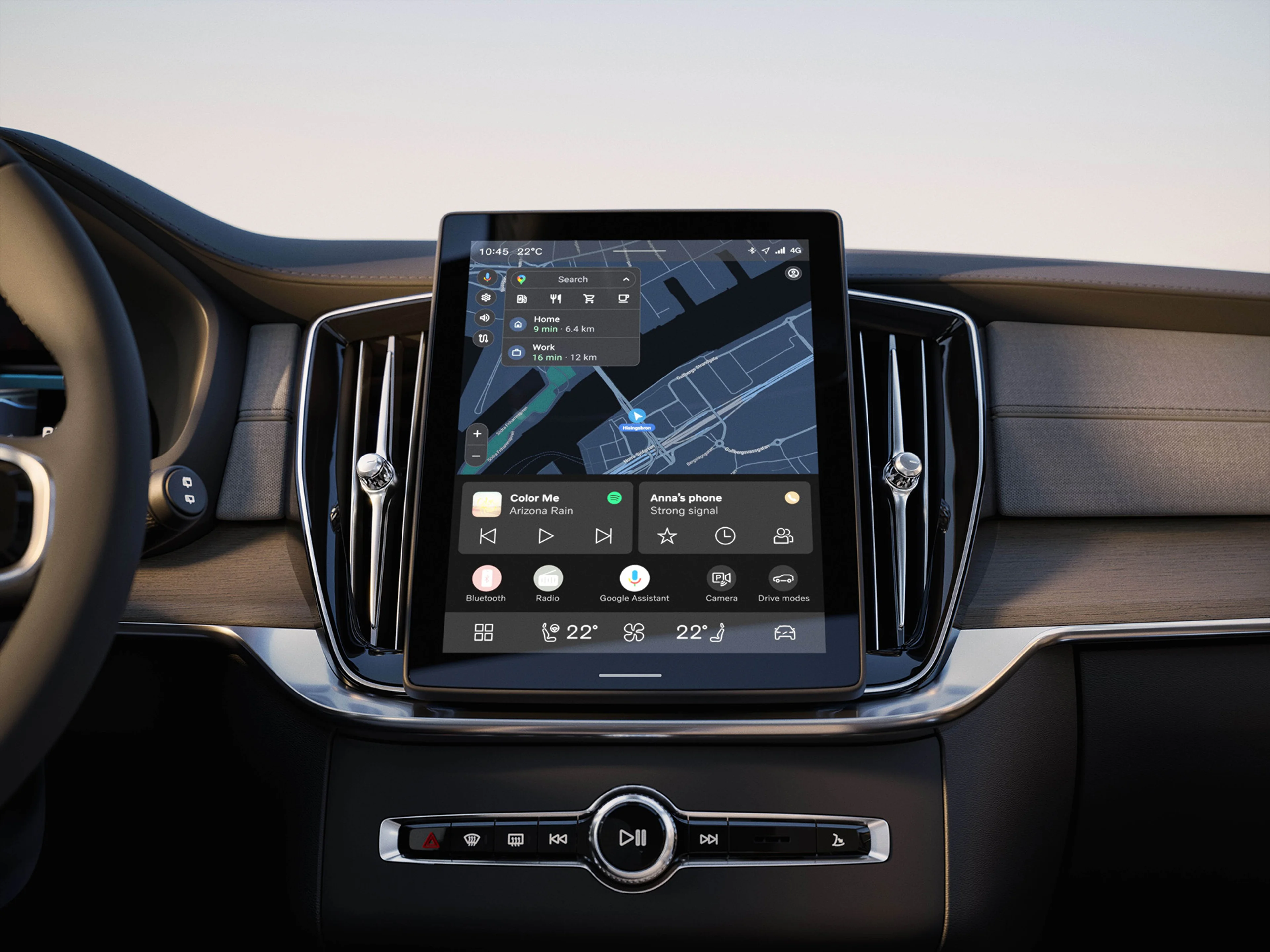 The free-standing central screen in the new Volvo XC90