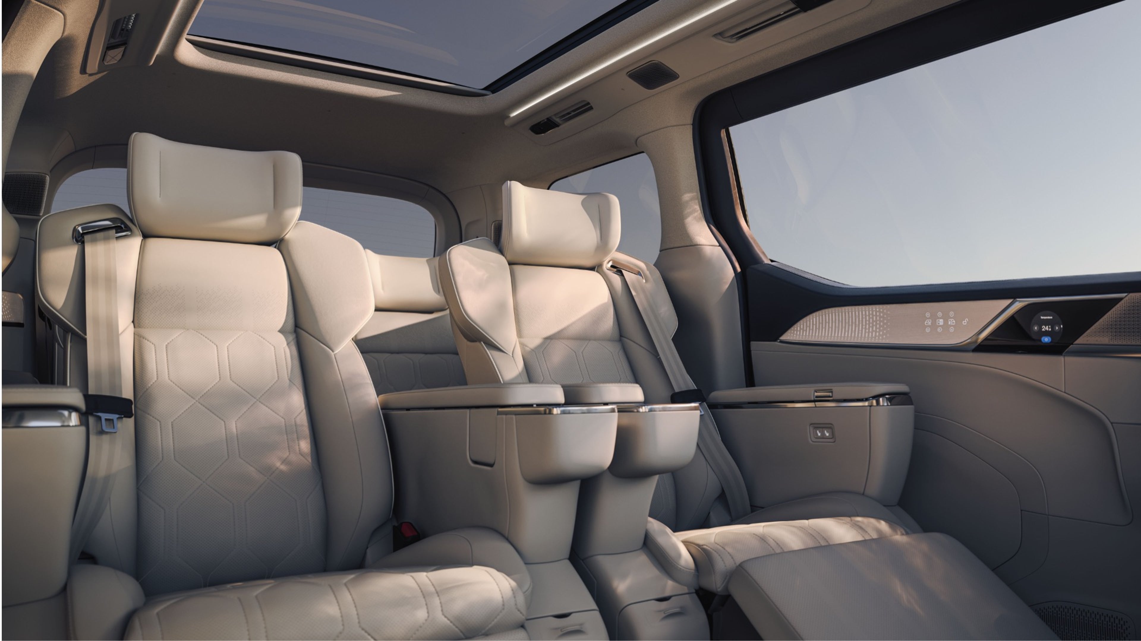 Volvo EM90:n sisustus