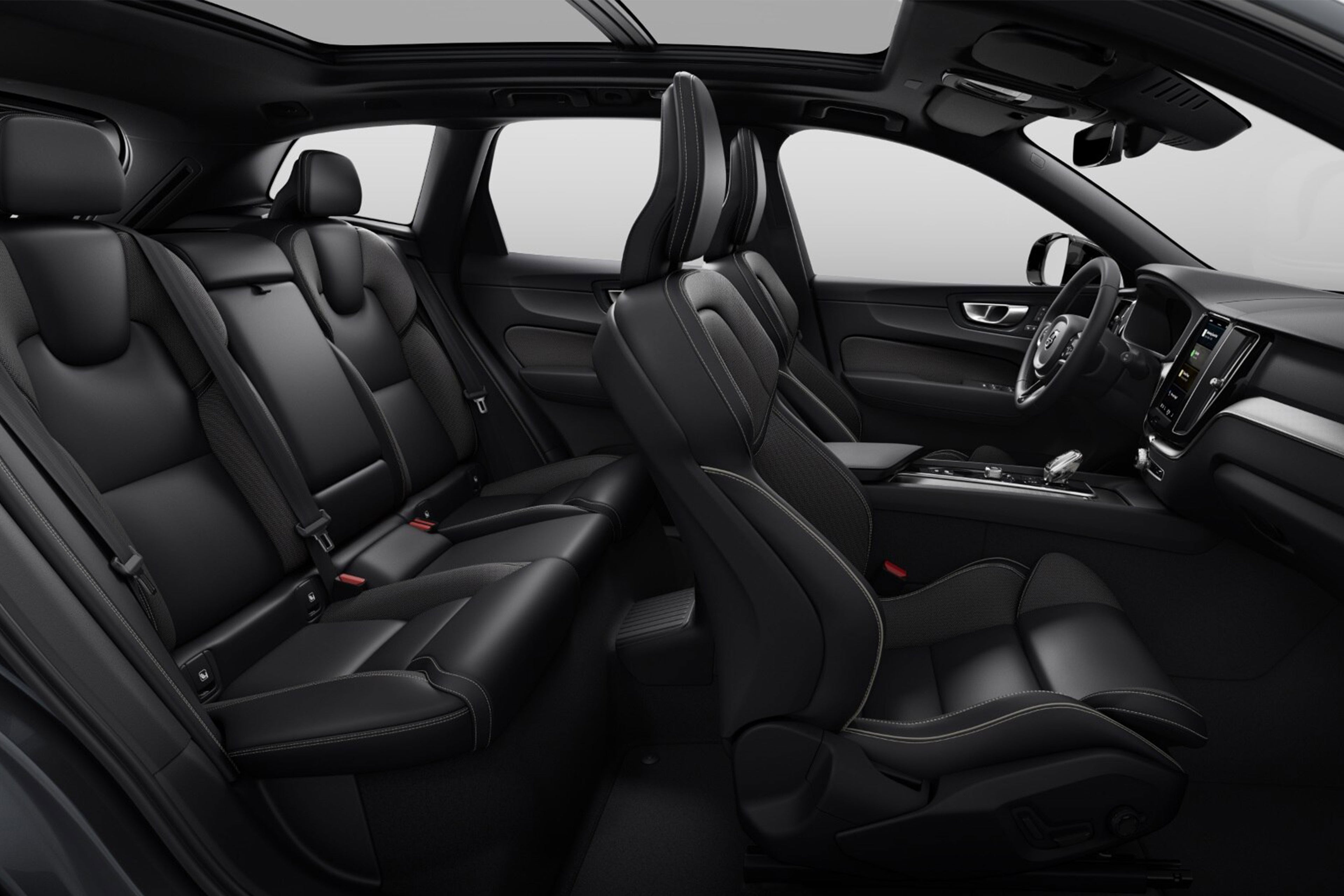 Volvo XC60 T8 AWD Black Edition in studio.