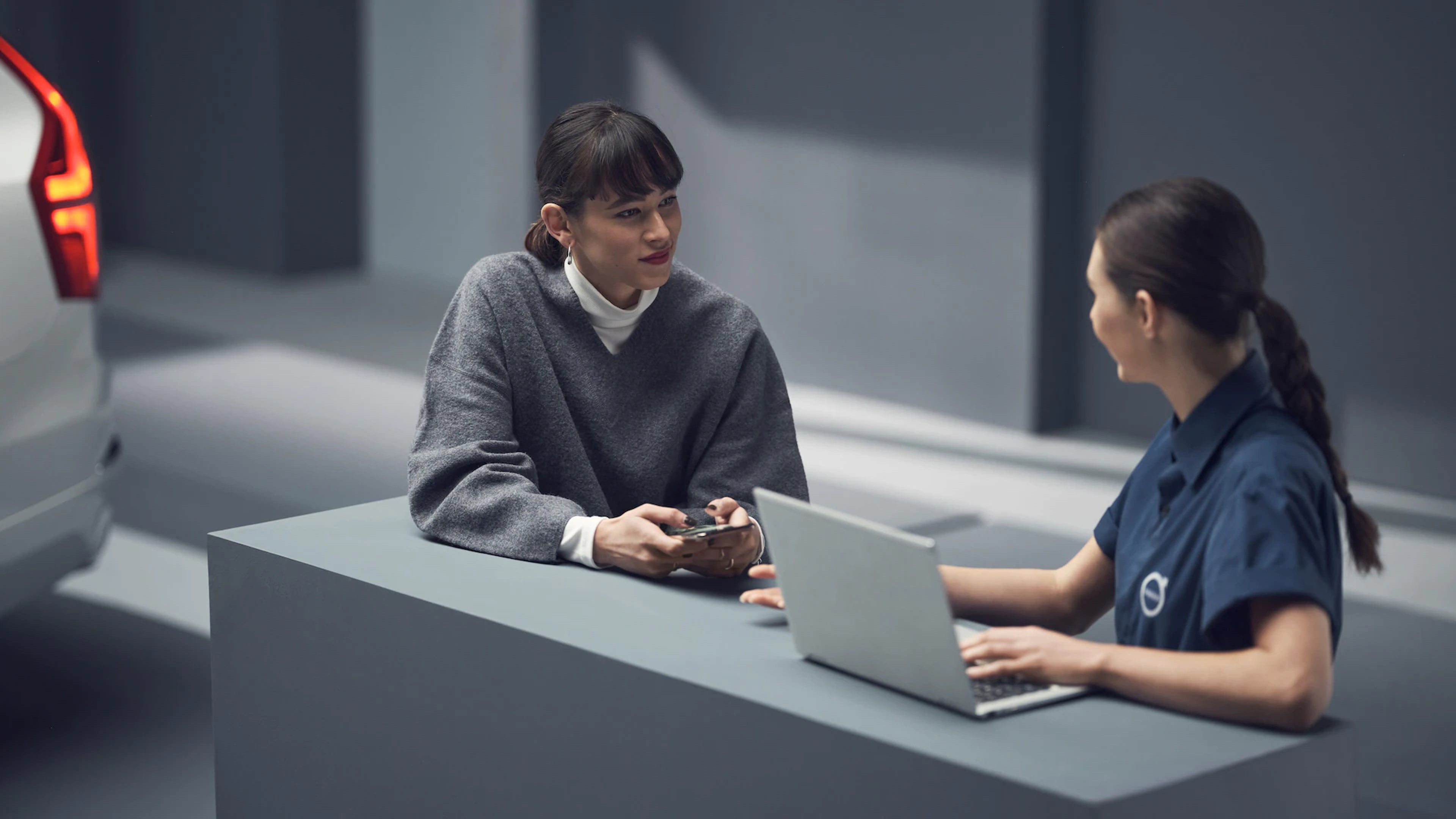 Pure electric Volvo C40 Recharge on Ghent production line.