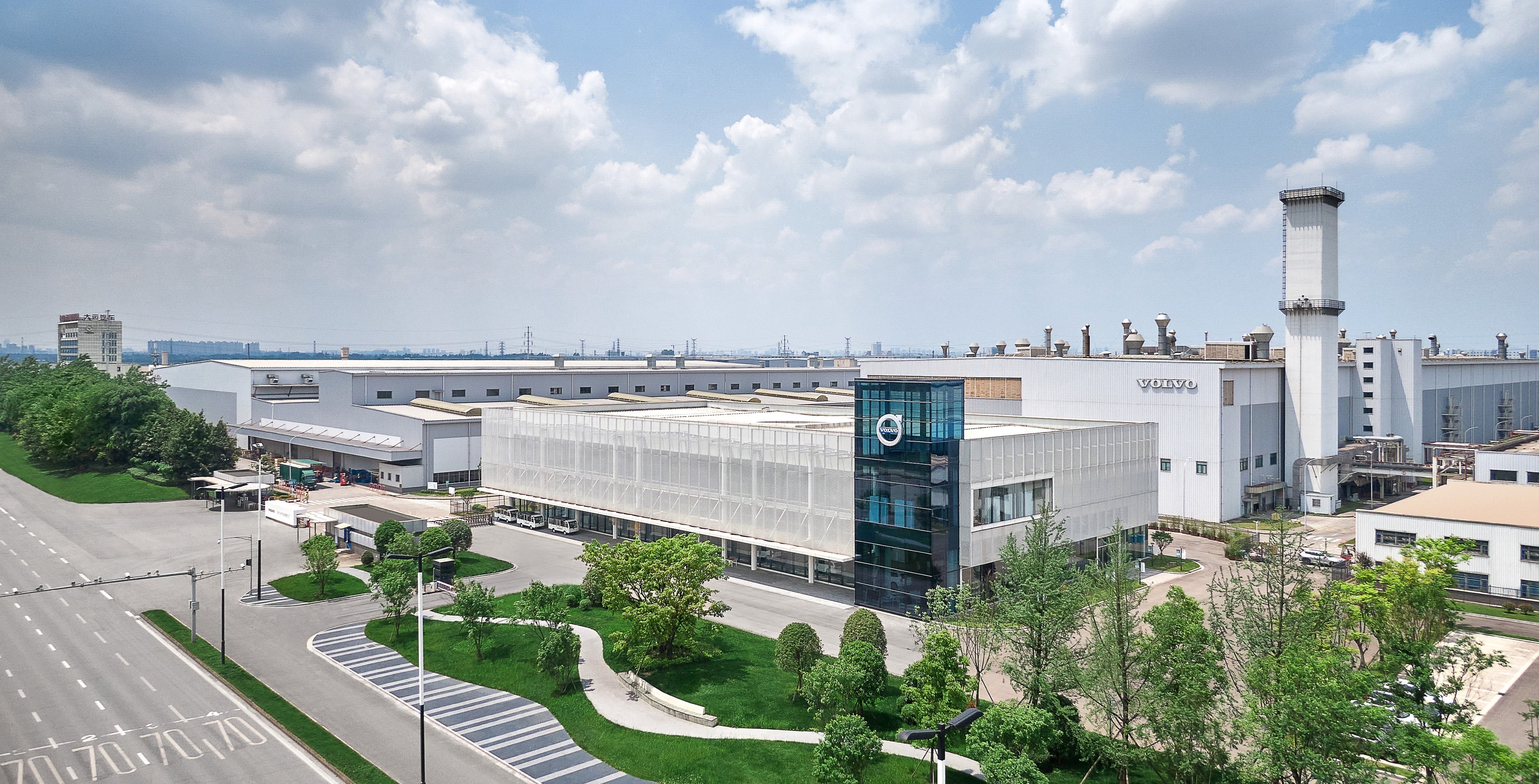 Volvo Cars manufacturing plant in Chengdu, China.