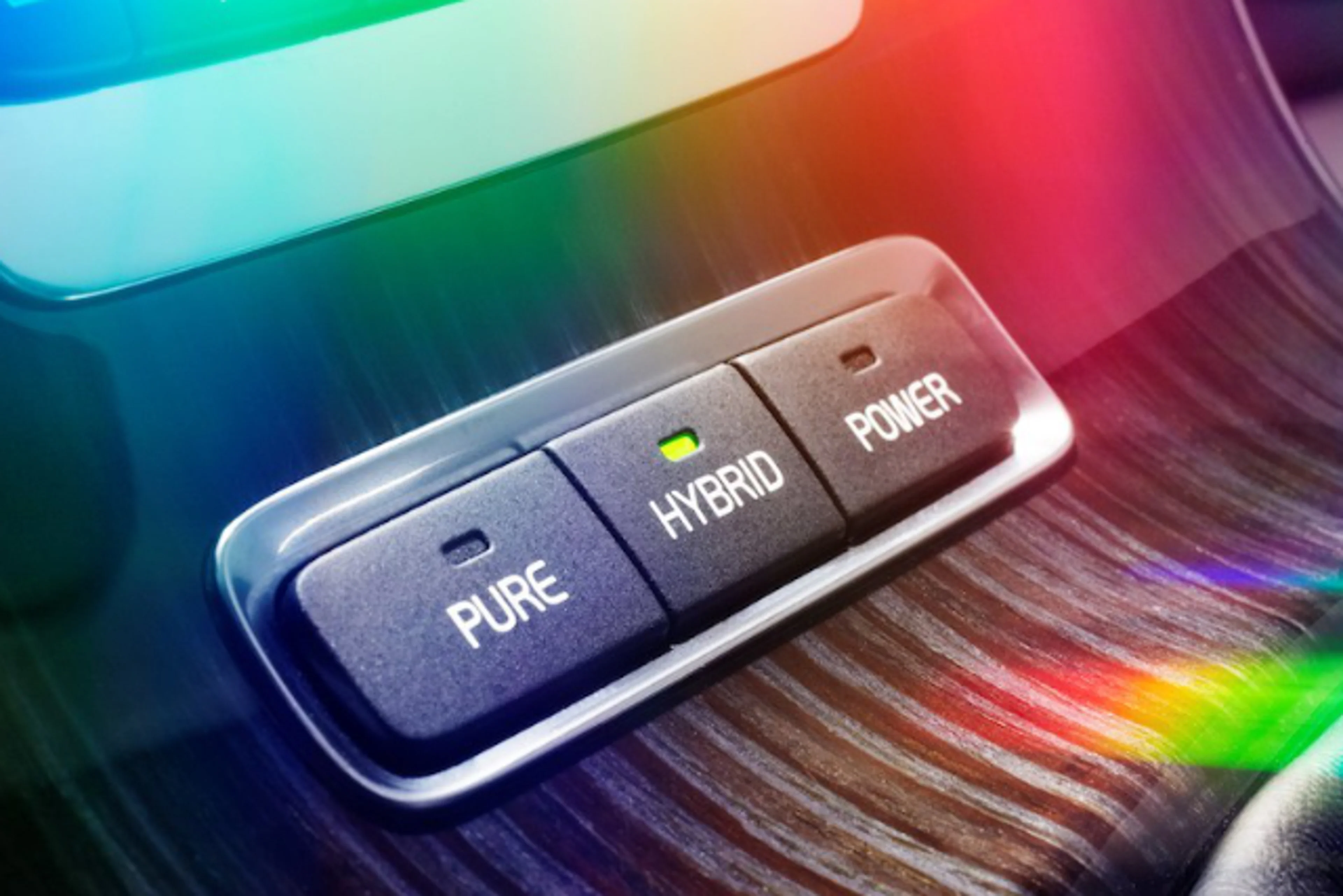 Pure, Hybrid, Power Buttons.