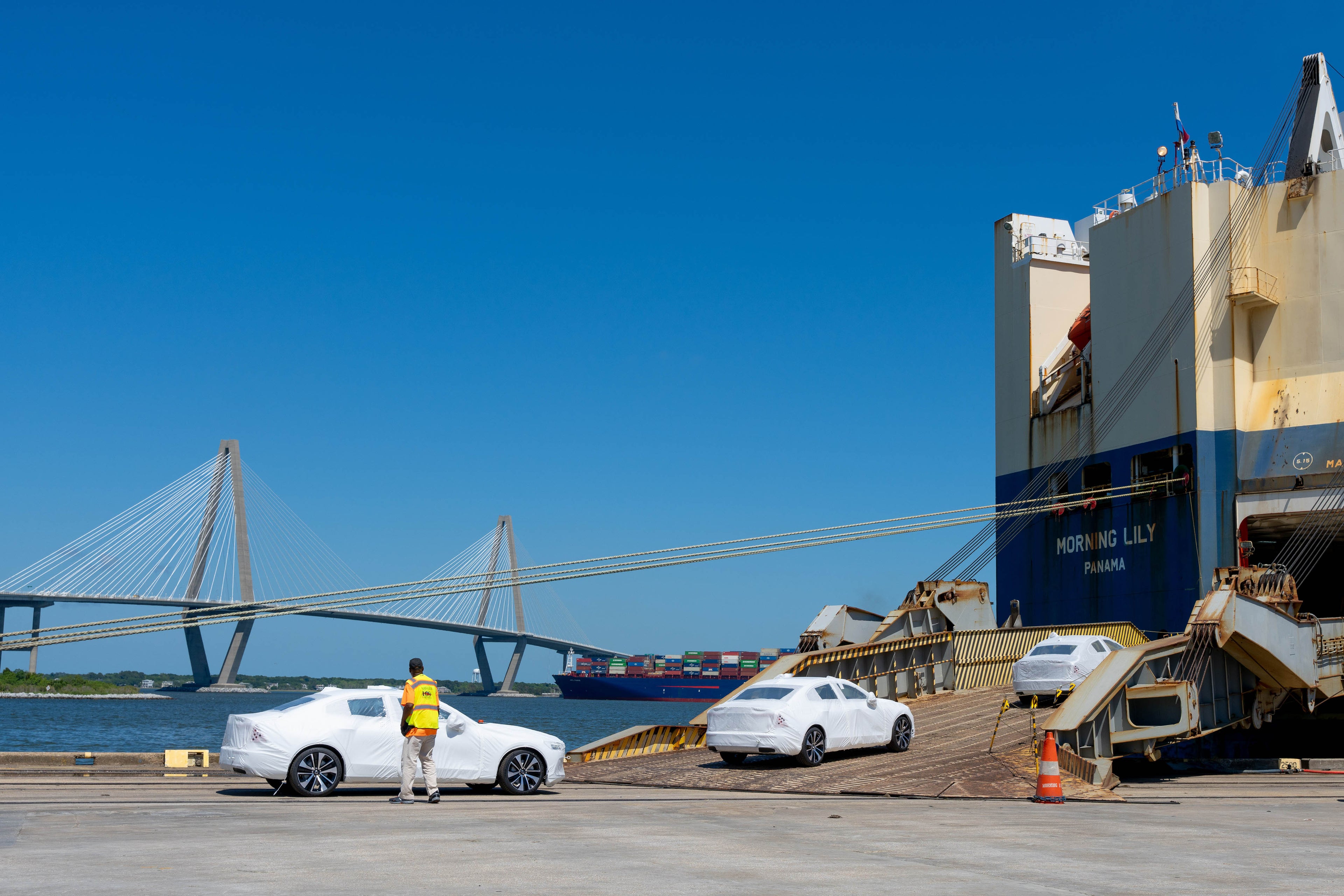 Das Columbus Street Terminal im Hafen von Charleston.