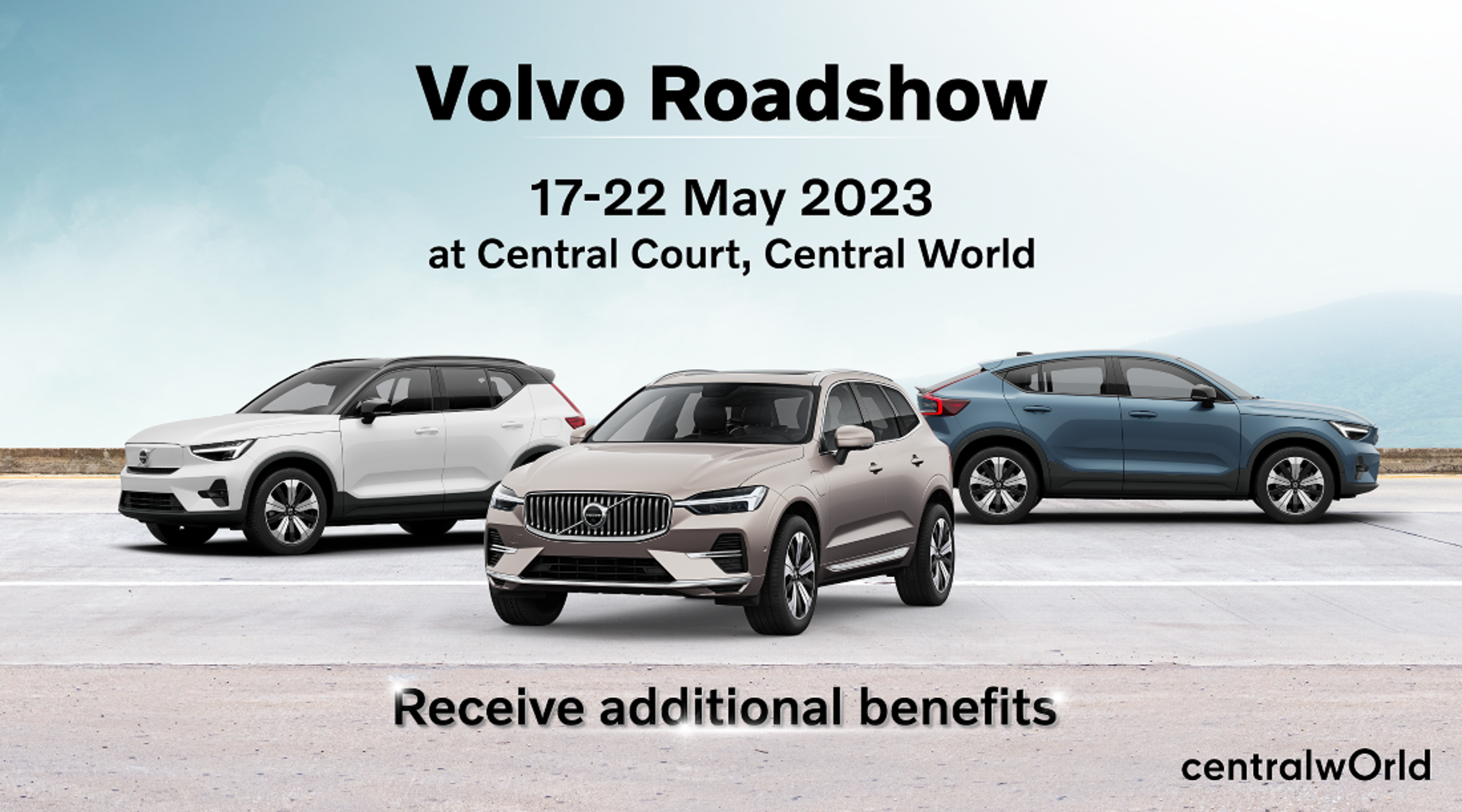 Experience Volvo's electric cars at the Volvo Roadshow at Central World