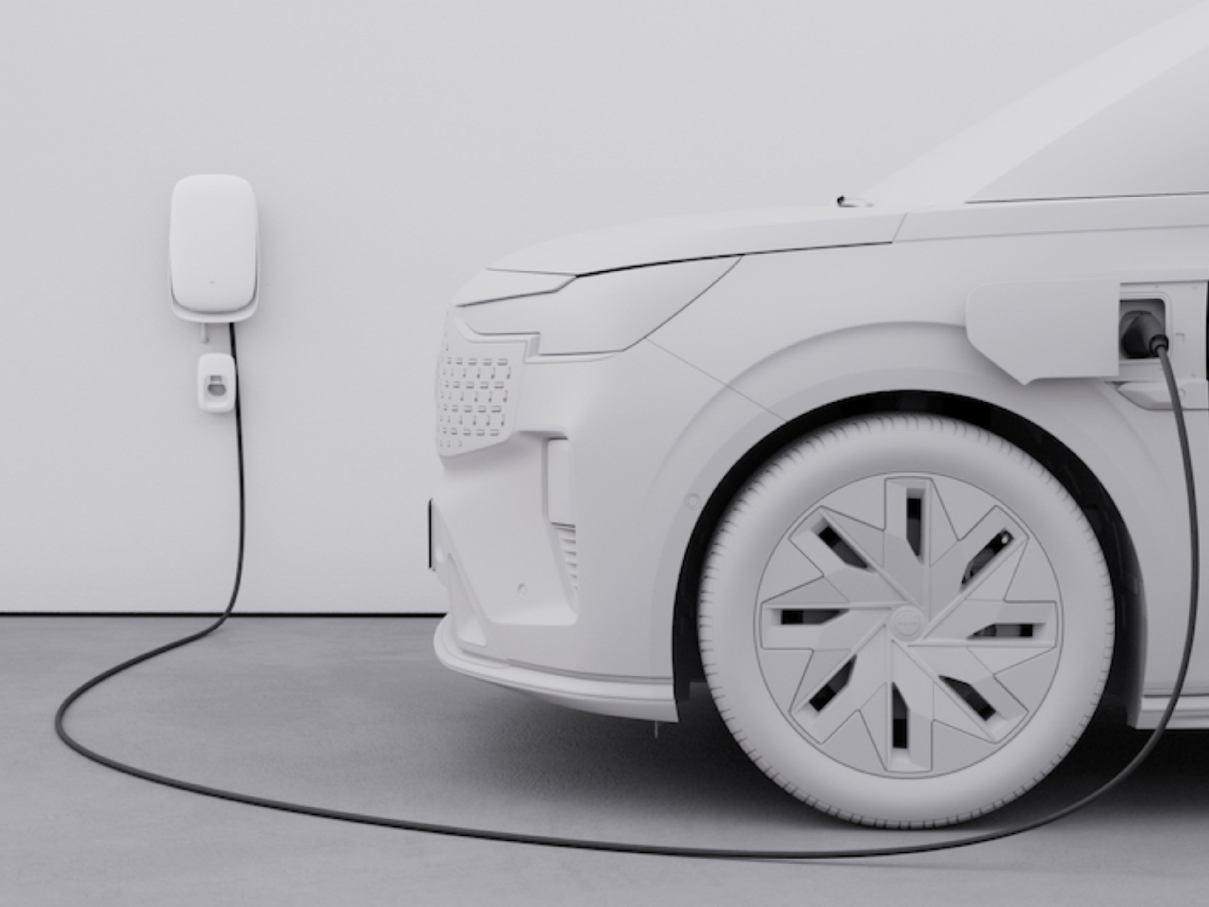 Modellbild Fahrzeug angeschlossen an einer Wallbox.