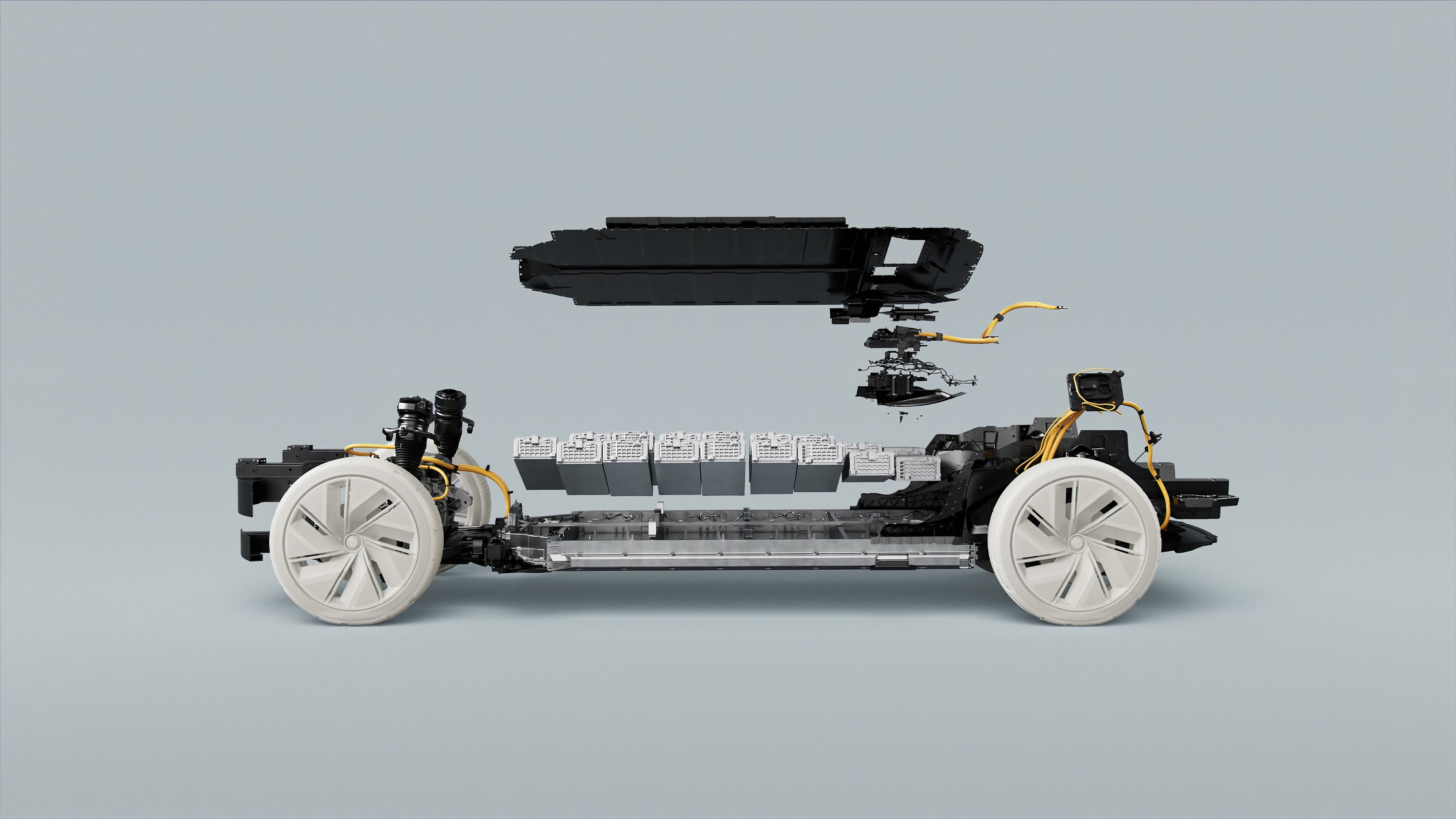 3D model of a car battery