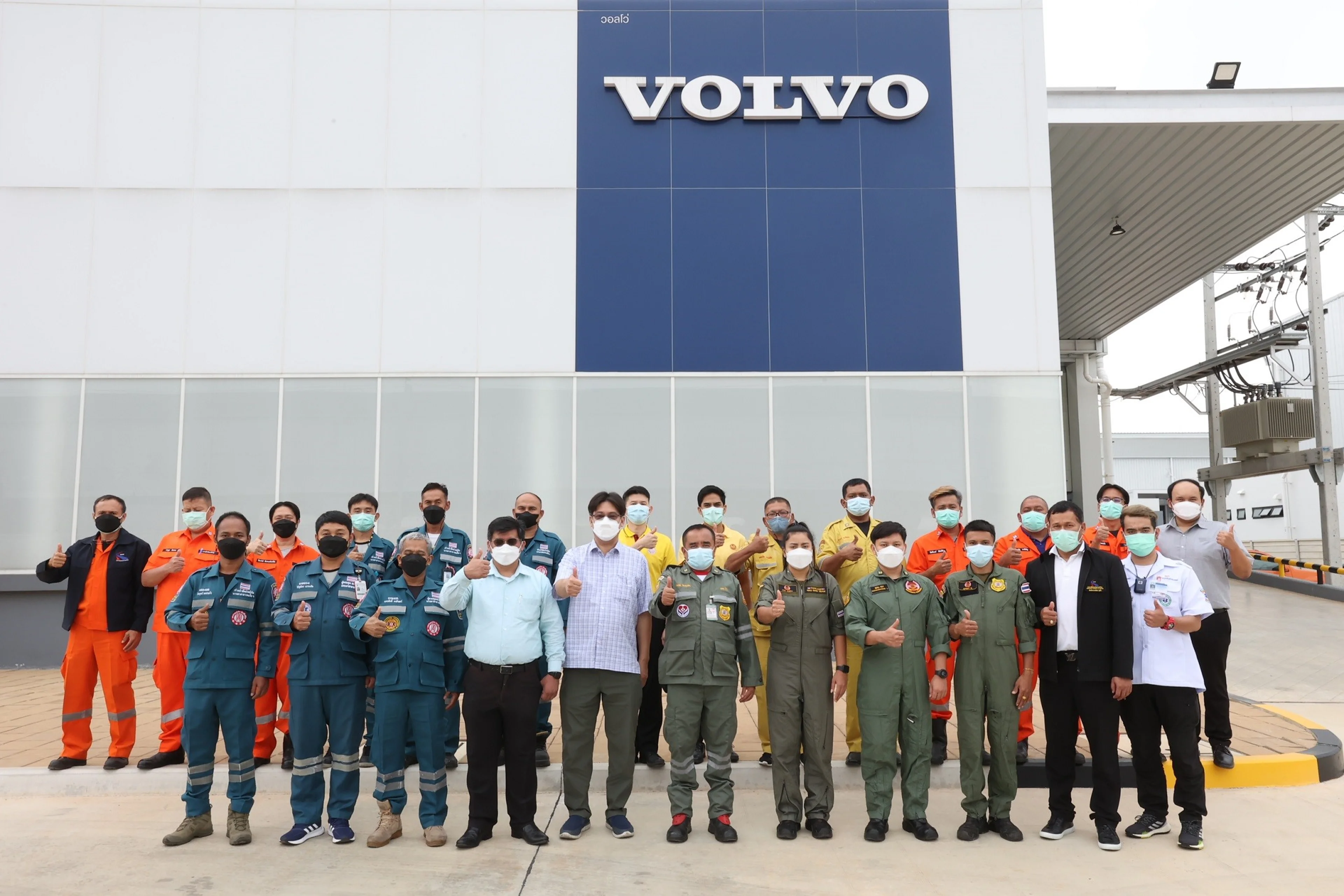 Volvo Car Thailand trains Thailand rescue services in electric vehicle safety