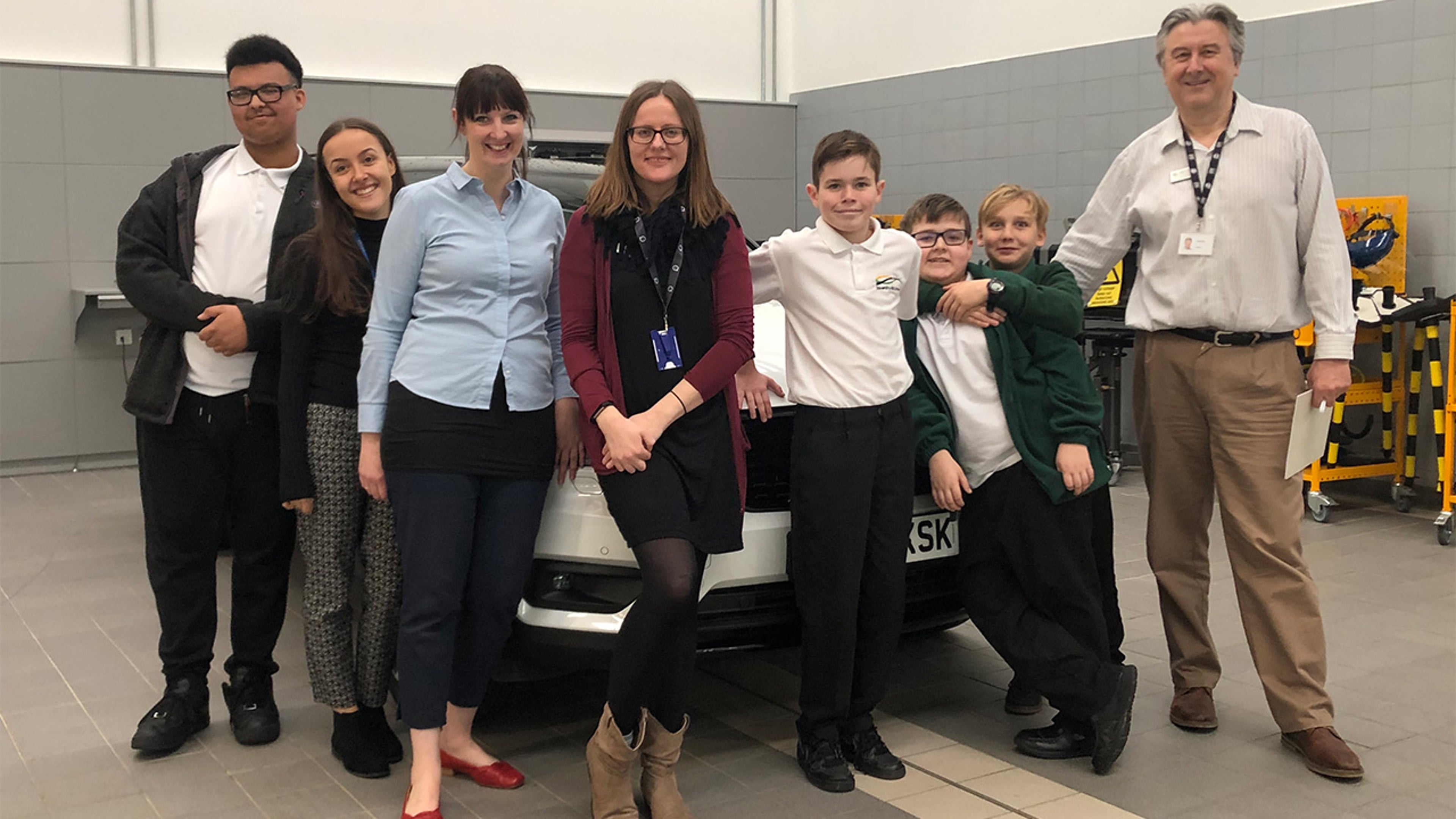 Daventry Hill School students during their first visit with us.