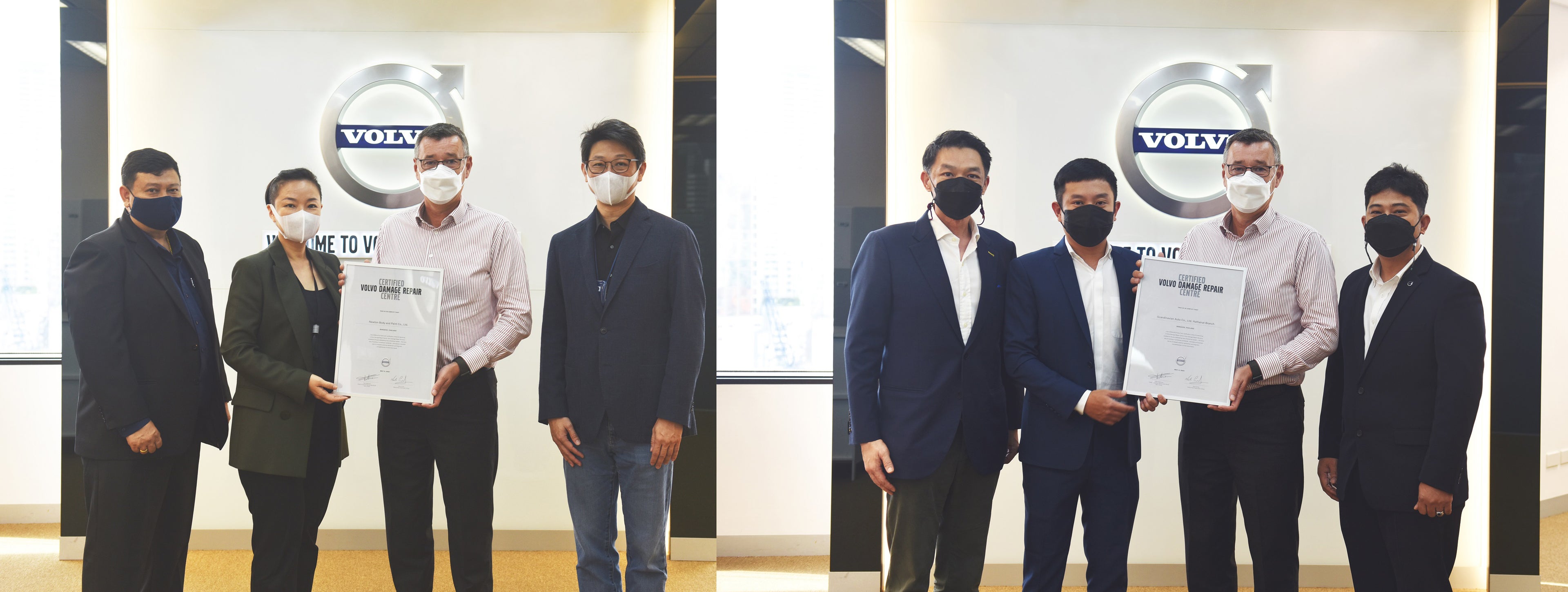 Volvo Car Thailand officially appoint international standard body and paint