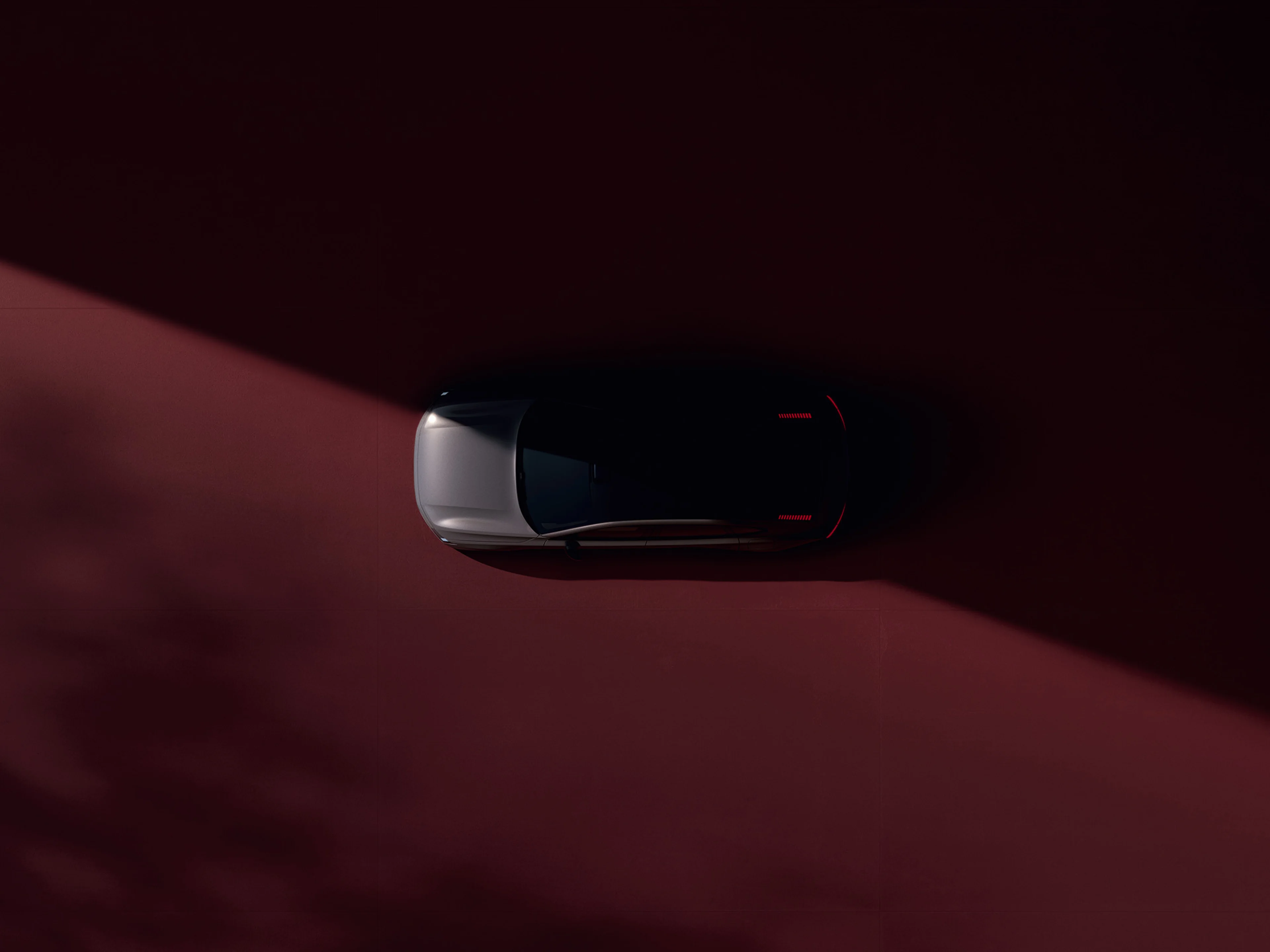 Volvo ES90 nhìn từ trên không