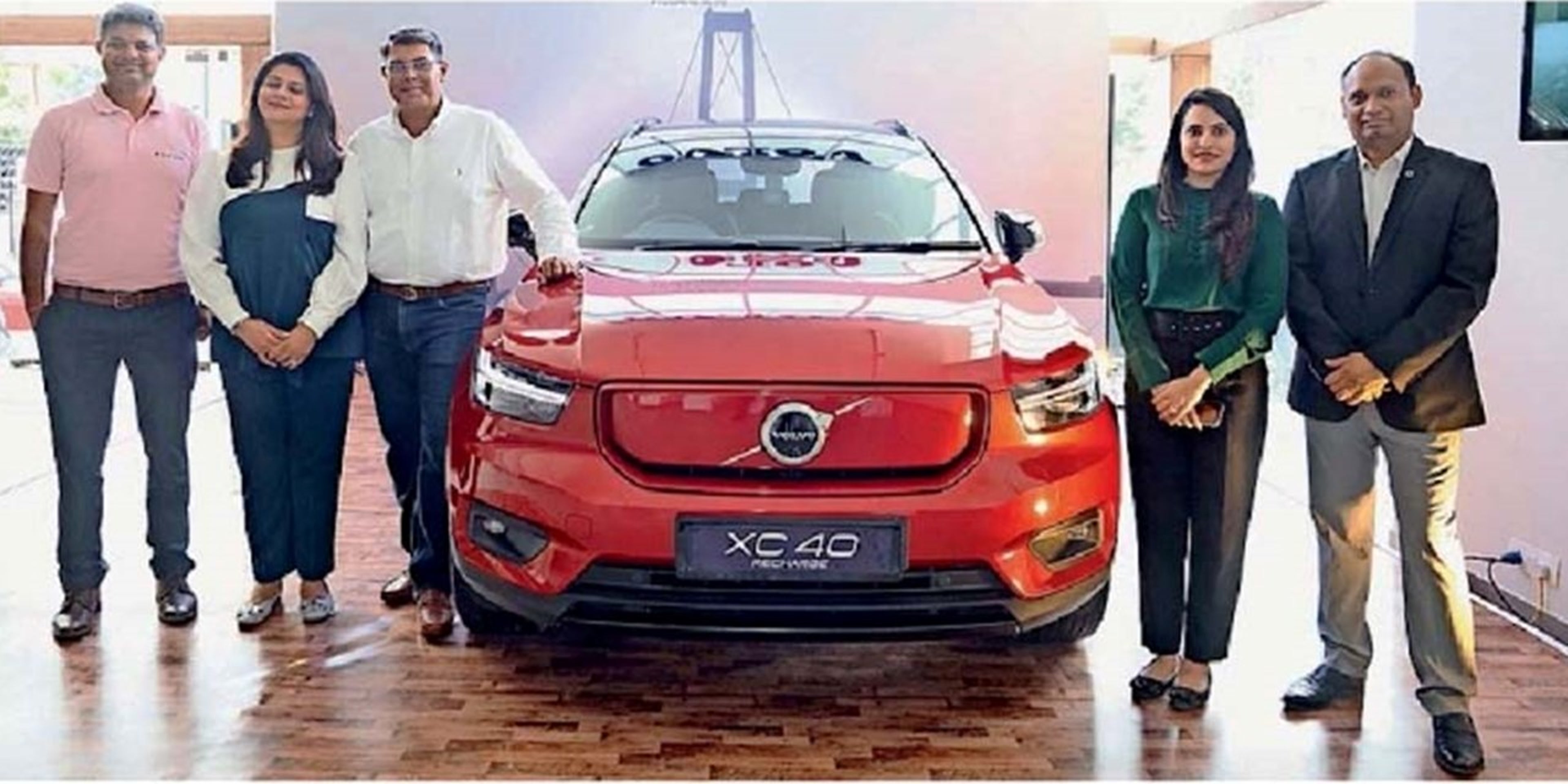 Pure electric Volvo C40 Recharge on Ghent production line.