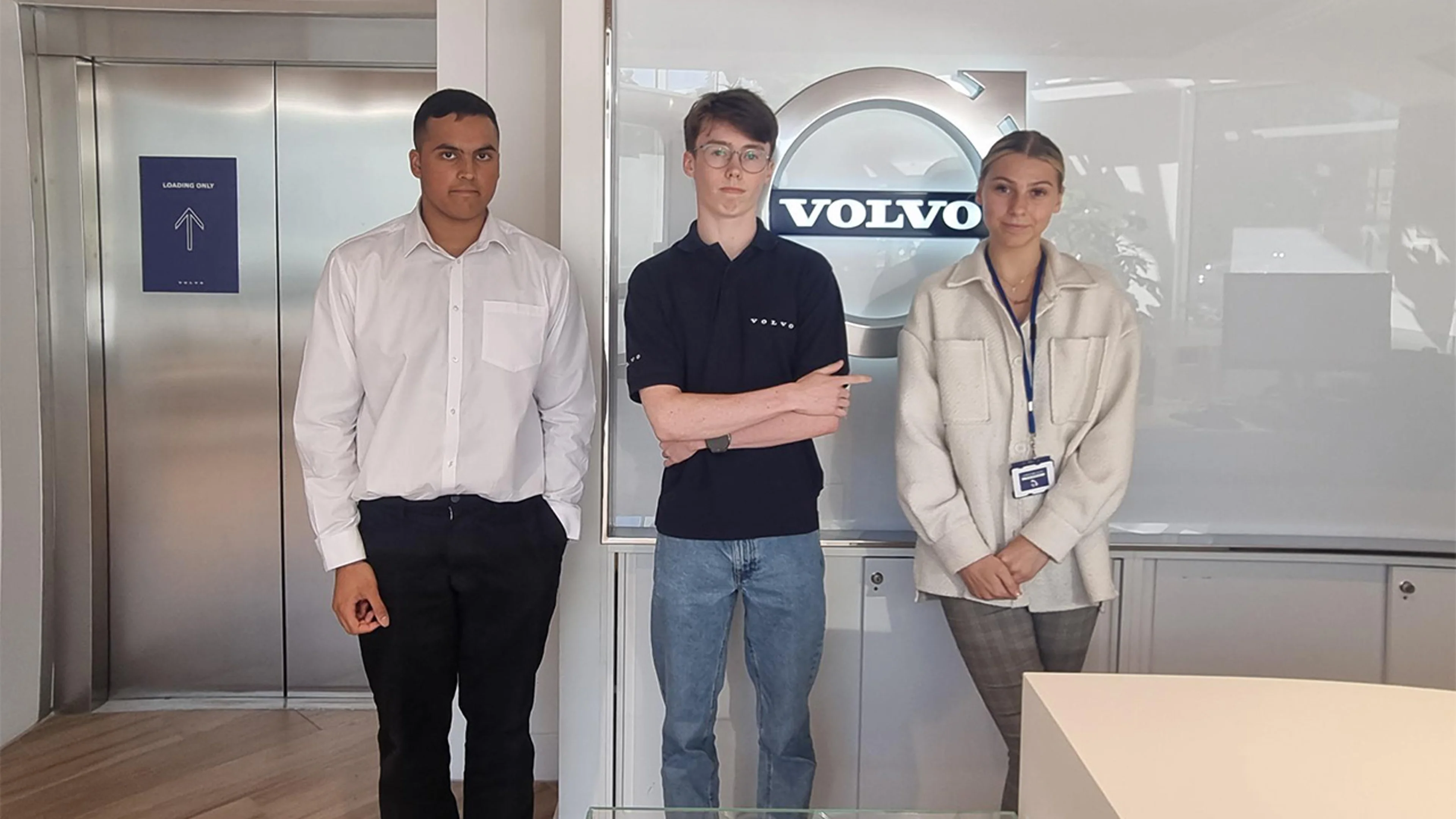3 of our current apprentices working at our head office in Maidenhead.