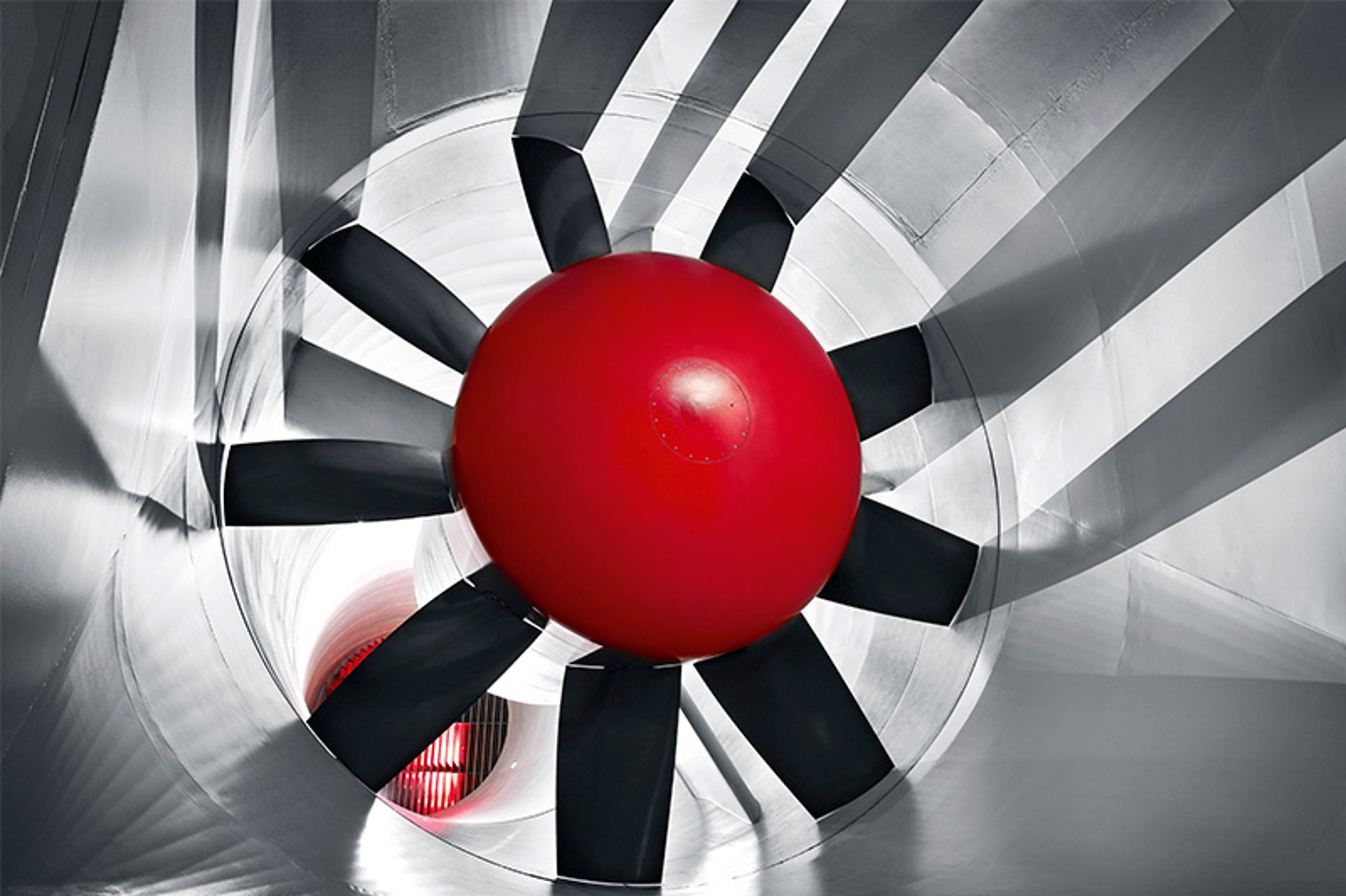 Der riesige Ventilator im Volvo Cars Windkanal