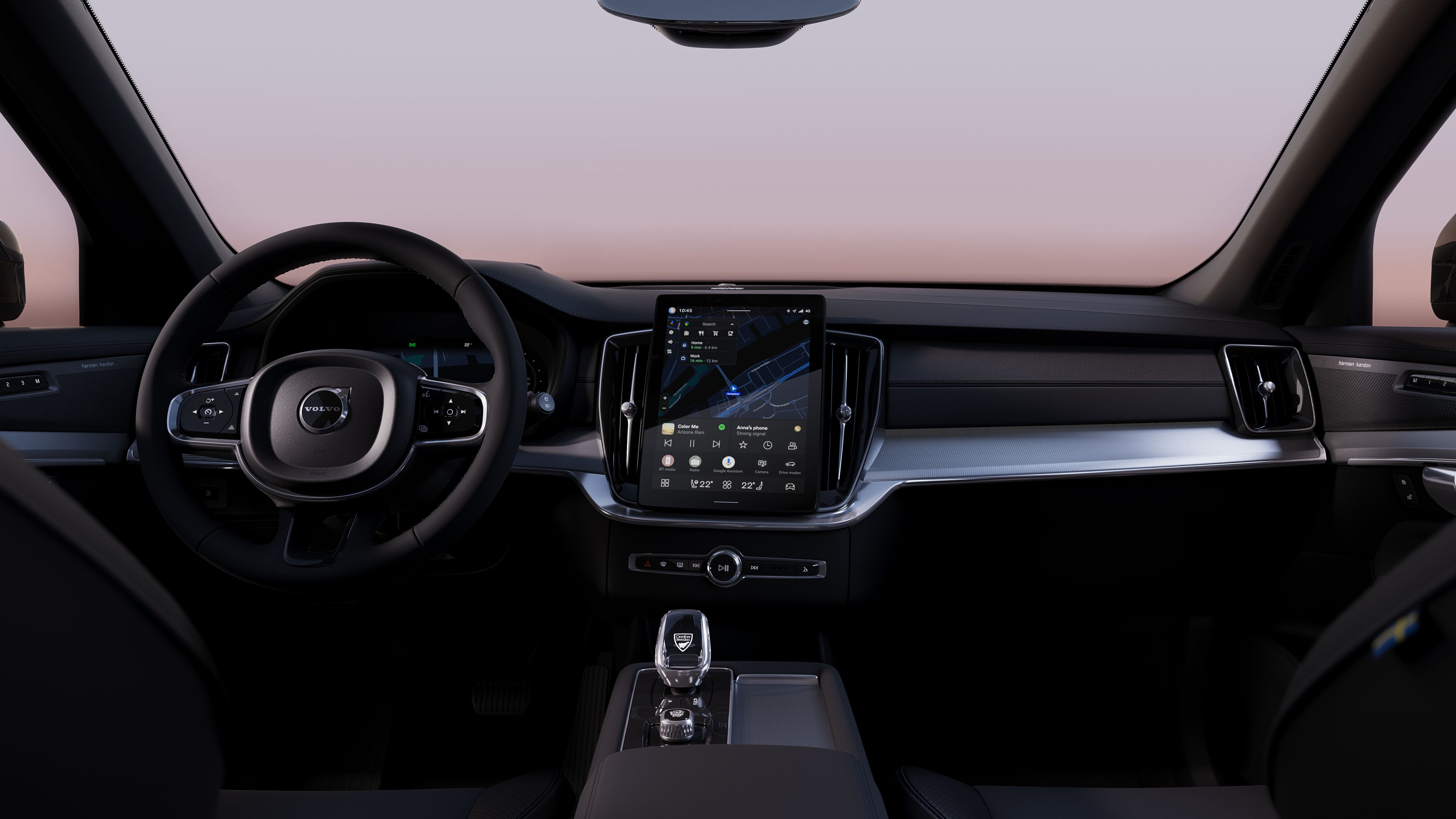 Black Edition interior of an XC90.