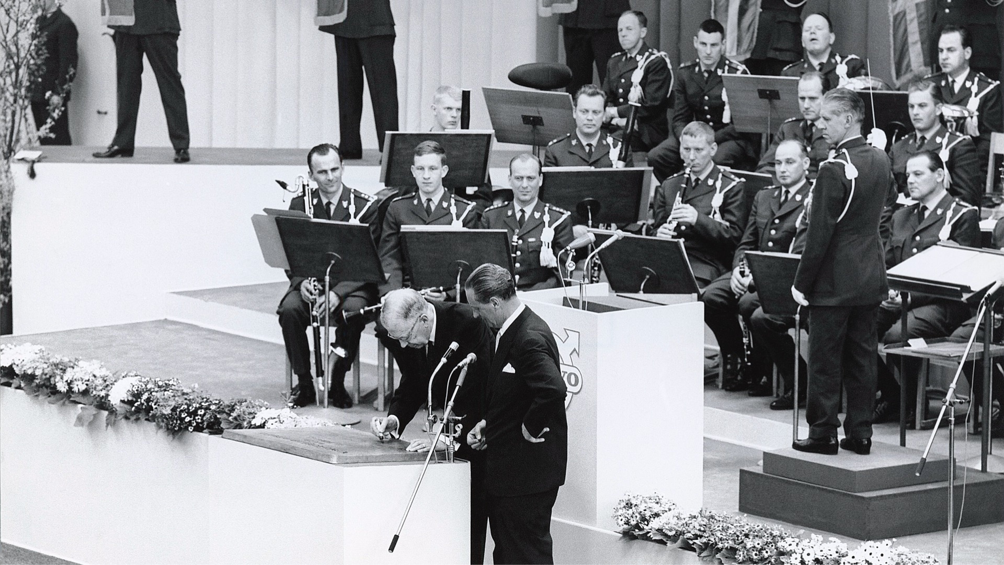 Un noir et quelle photo d’un orchestre