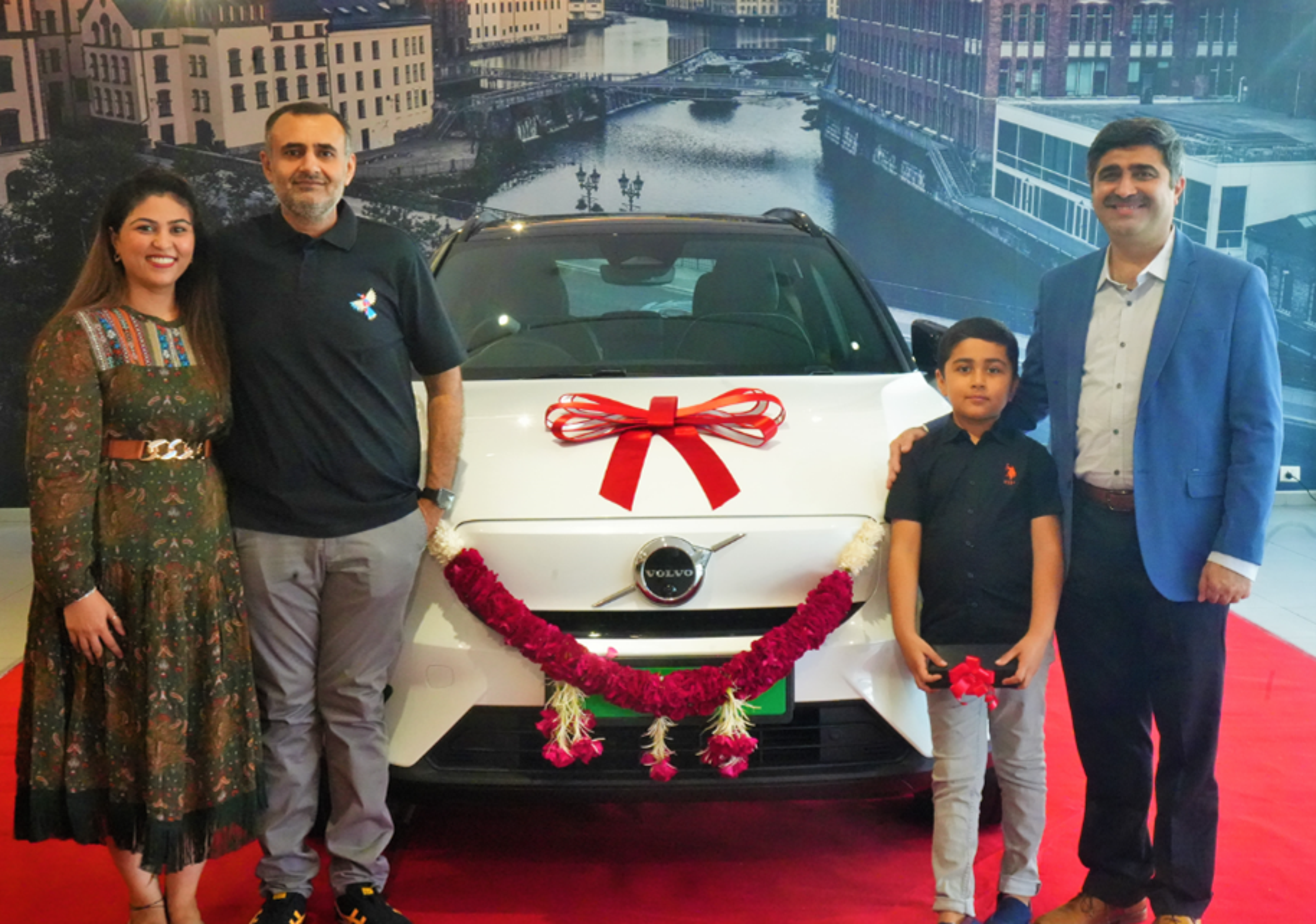 Pure electric Volvo C40 Recharge on Ghent production line.