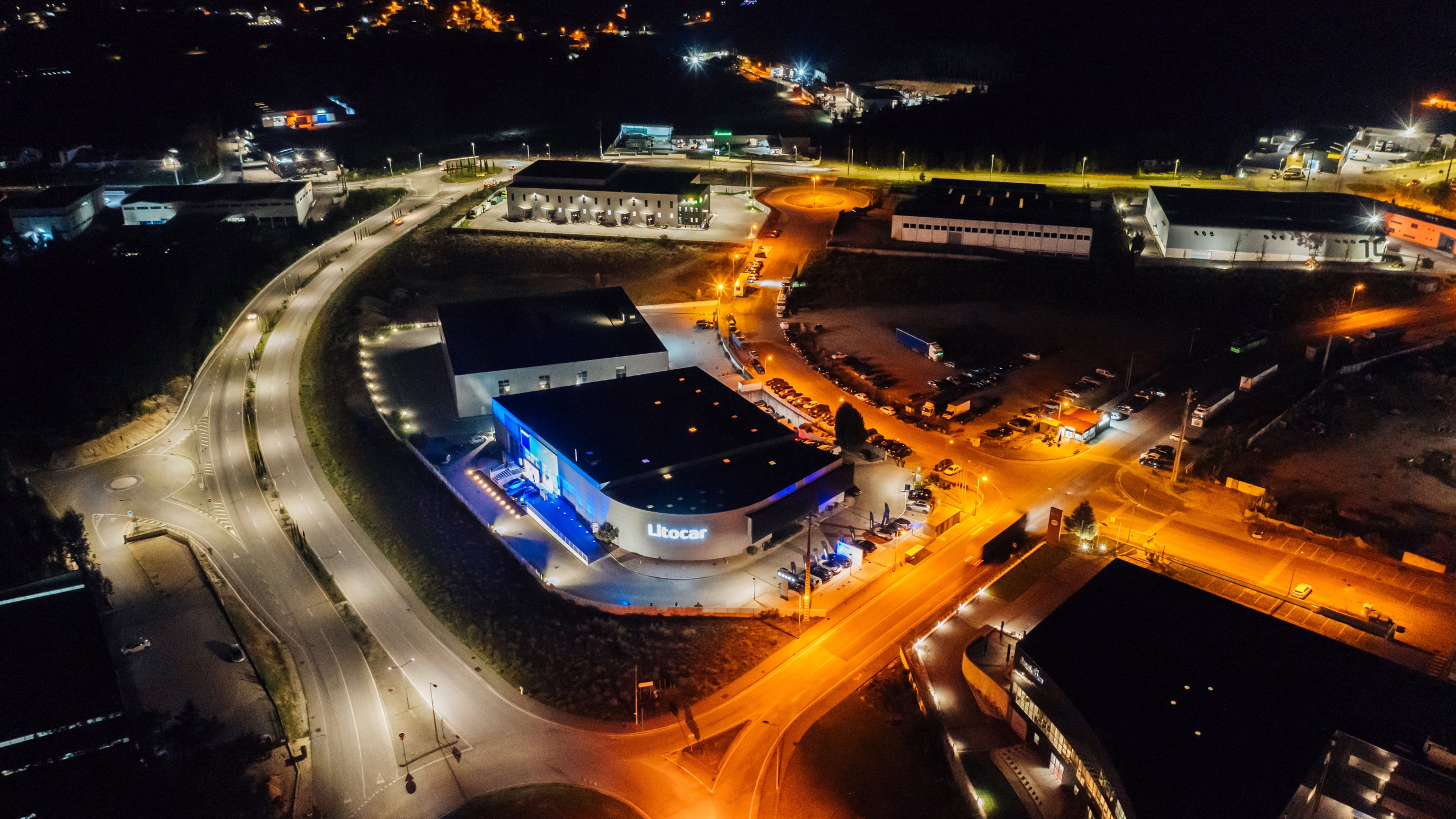 Vista aerea do concessionario de leiria
