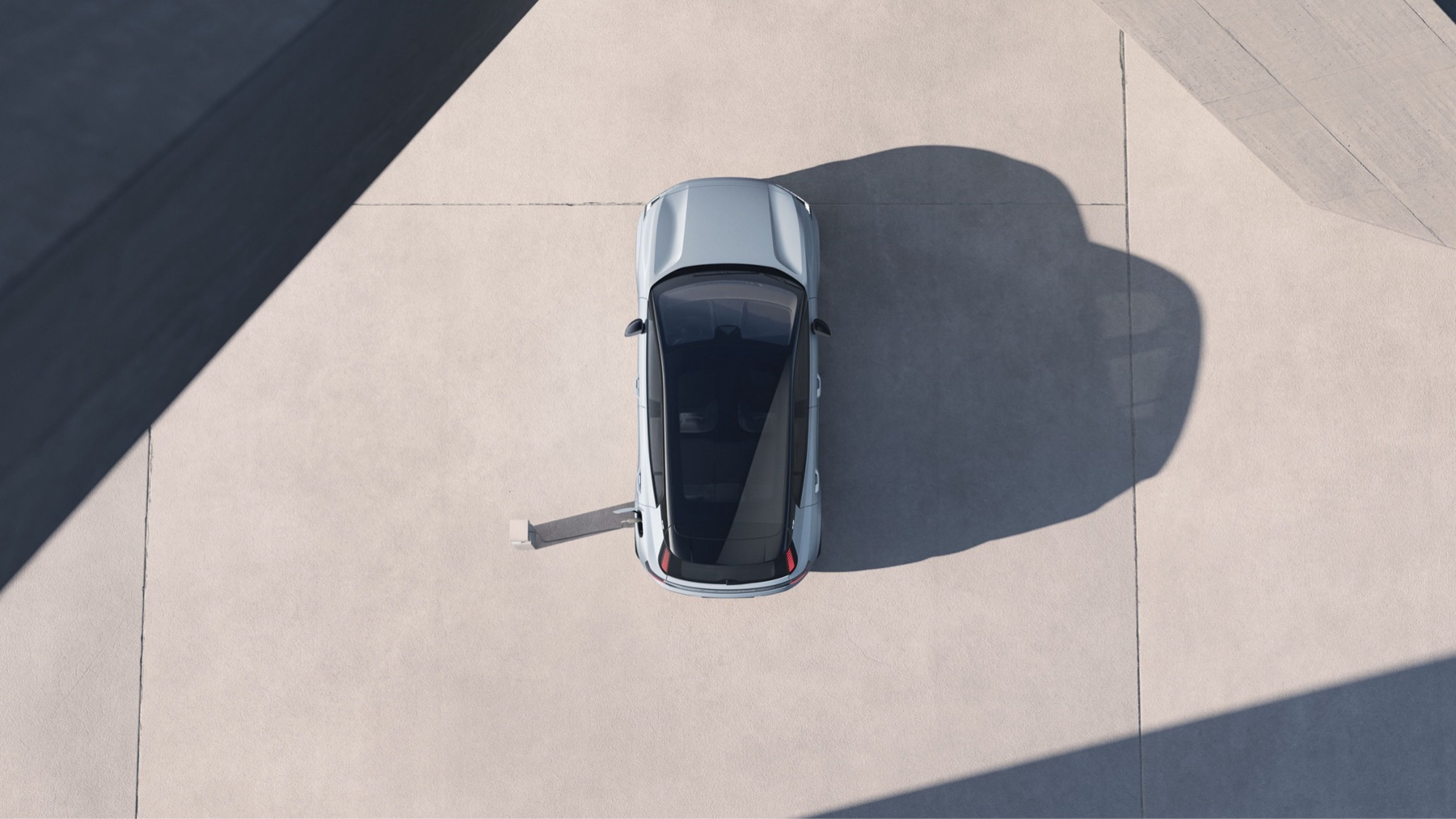 Vista panorámica de un vehículo Volvo renderizado