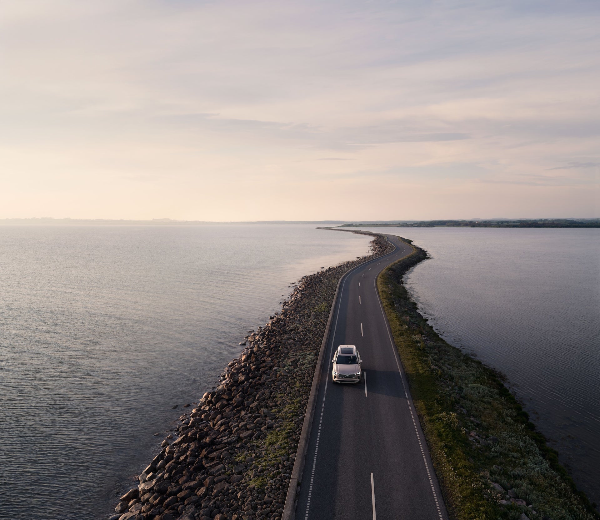 XC90 SUV driving on road