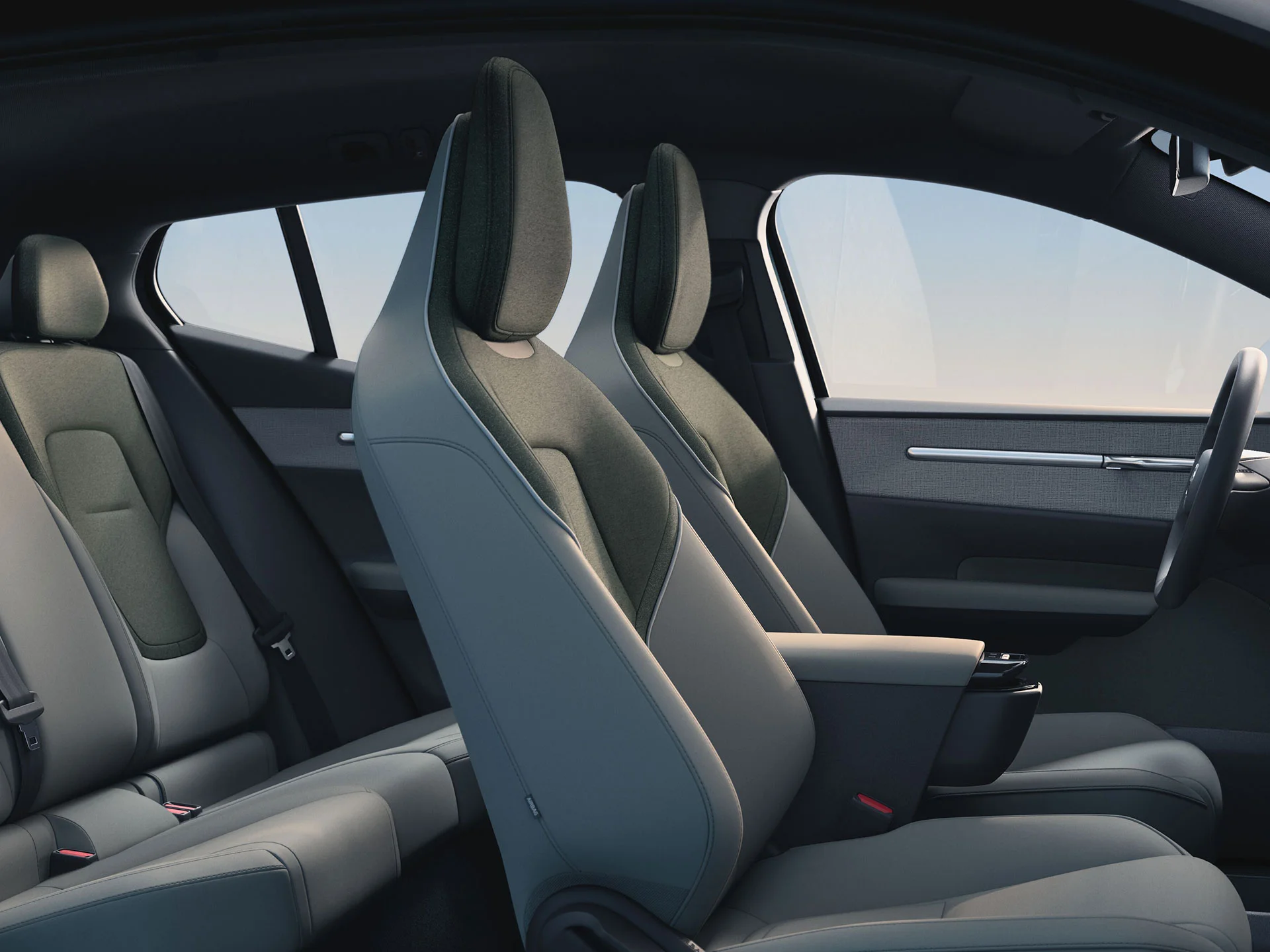 Slika koja prikazuje unutrašnjost modela Volvo EX30