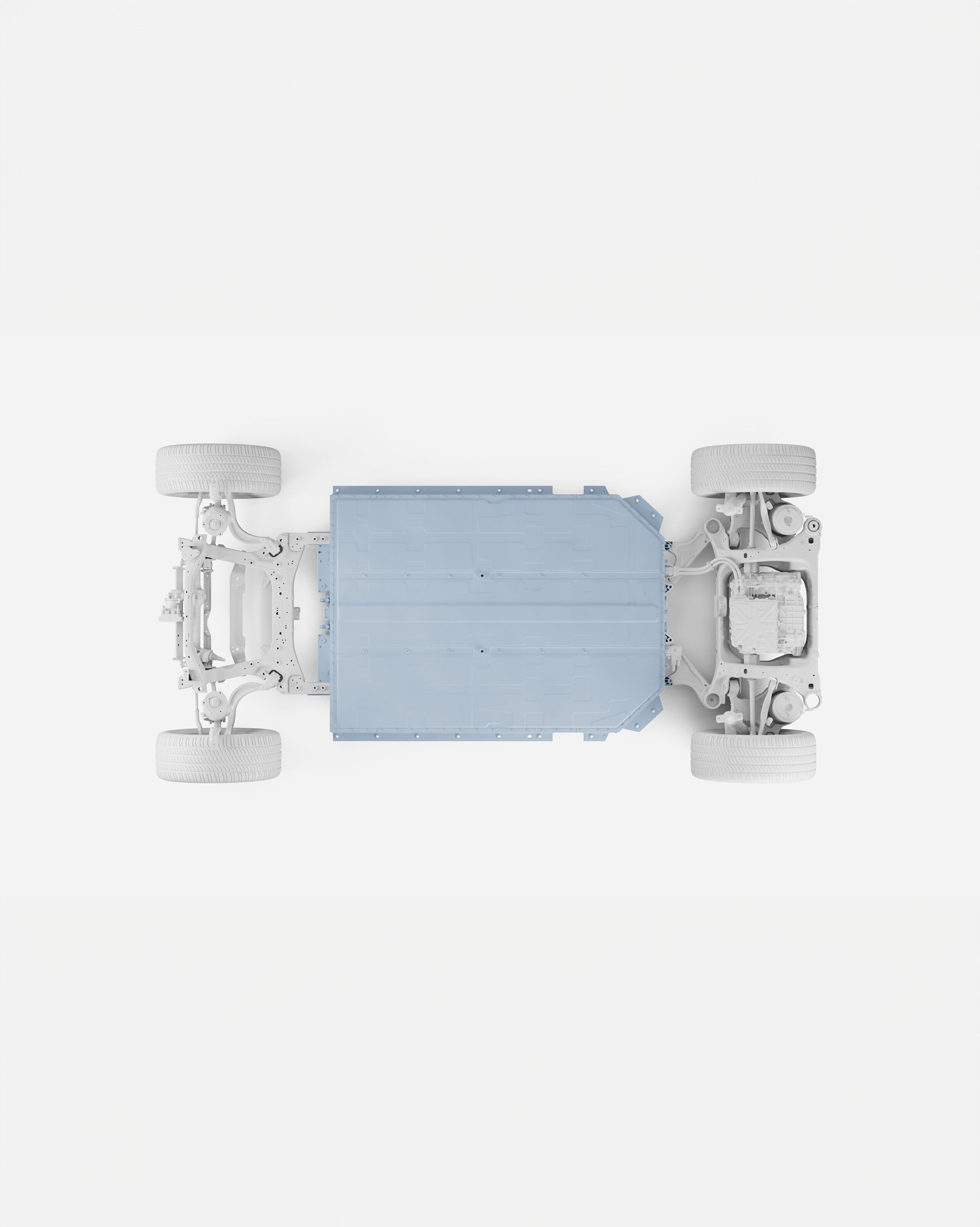 Illustration of a battery pack in an EV