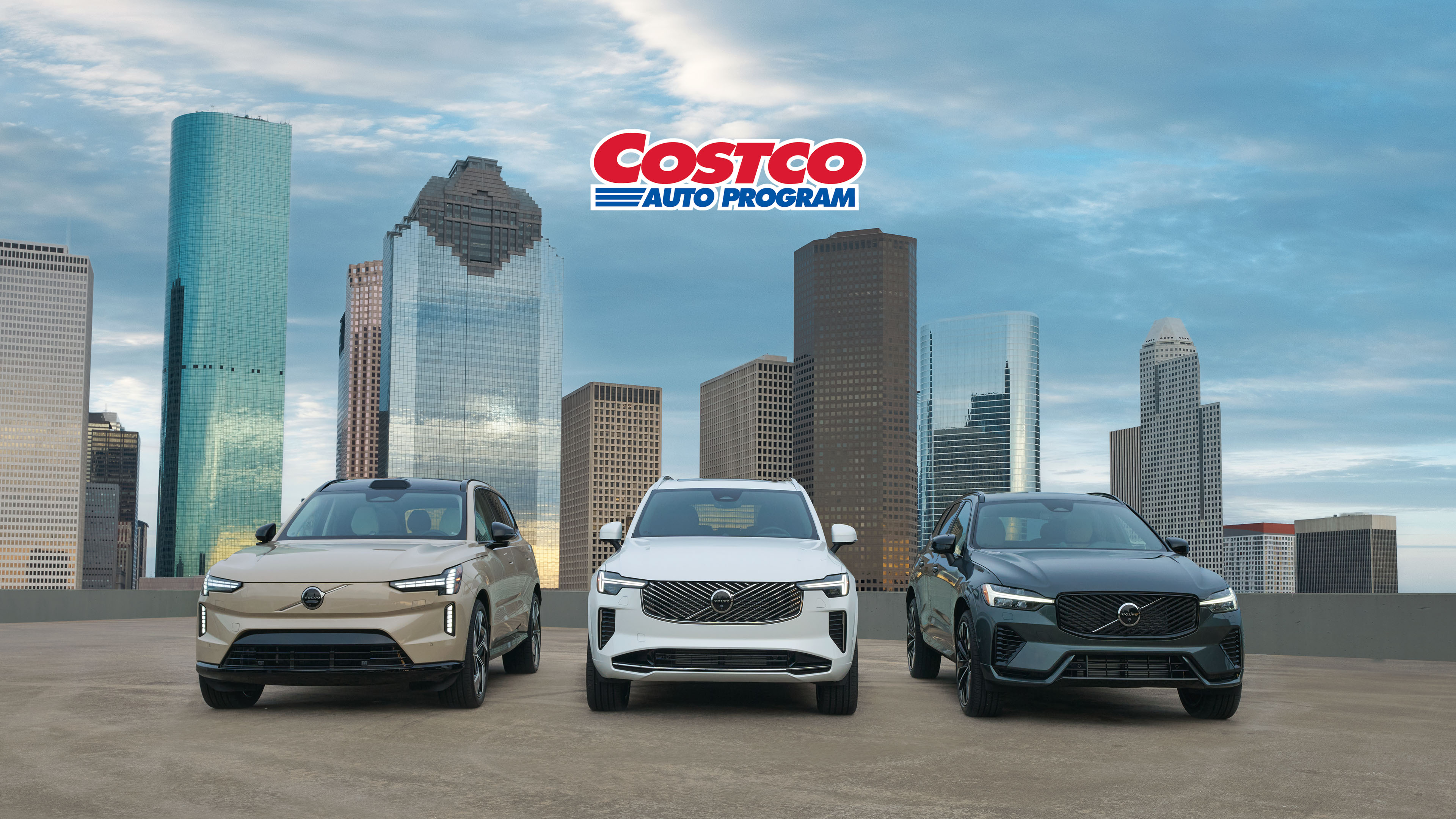 Volvo Range with Costco Logo Overlay