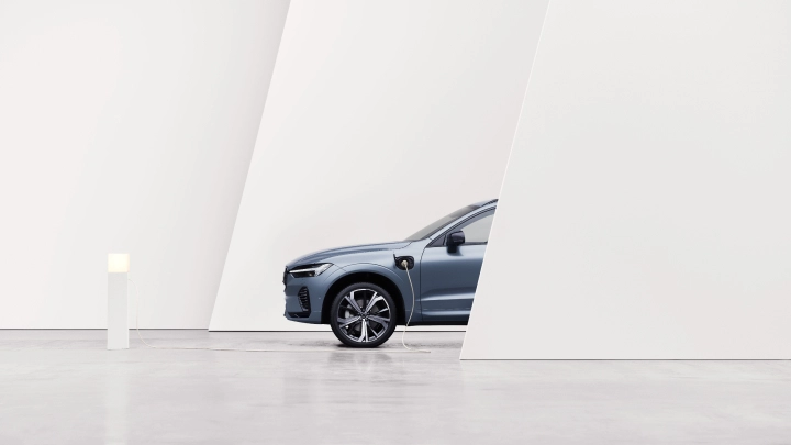 Side view of the Volvo XC60 charging