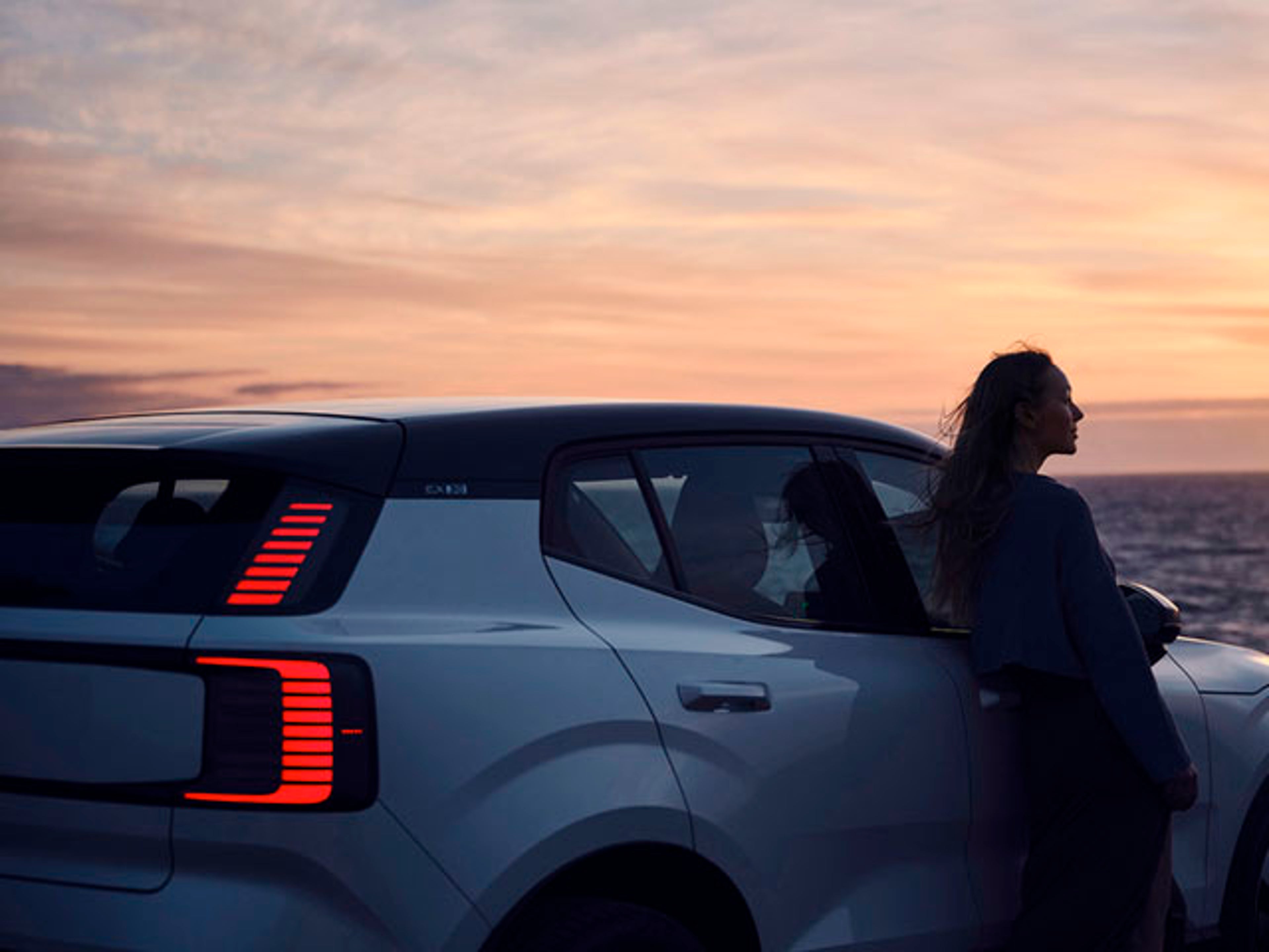 Parte frontal de un vehículo Volvo