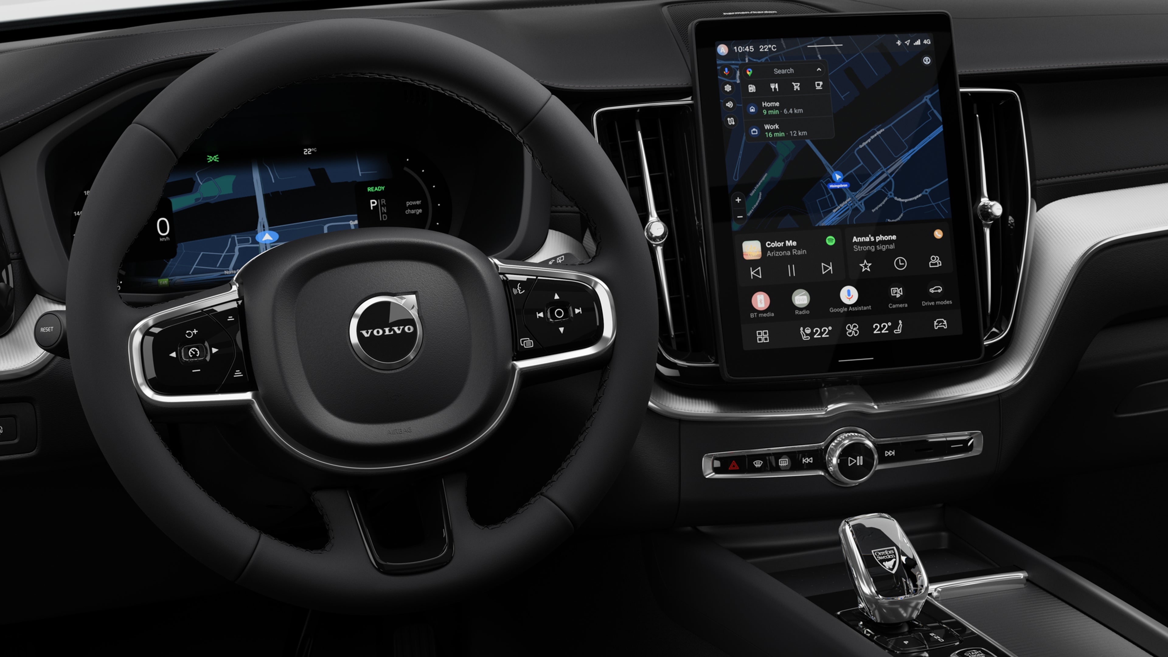 Volvo black interior side