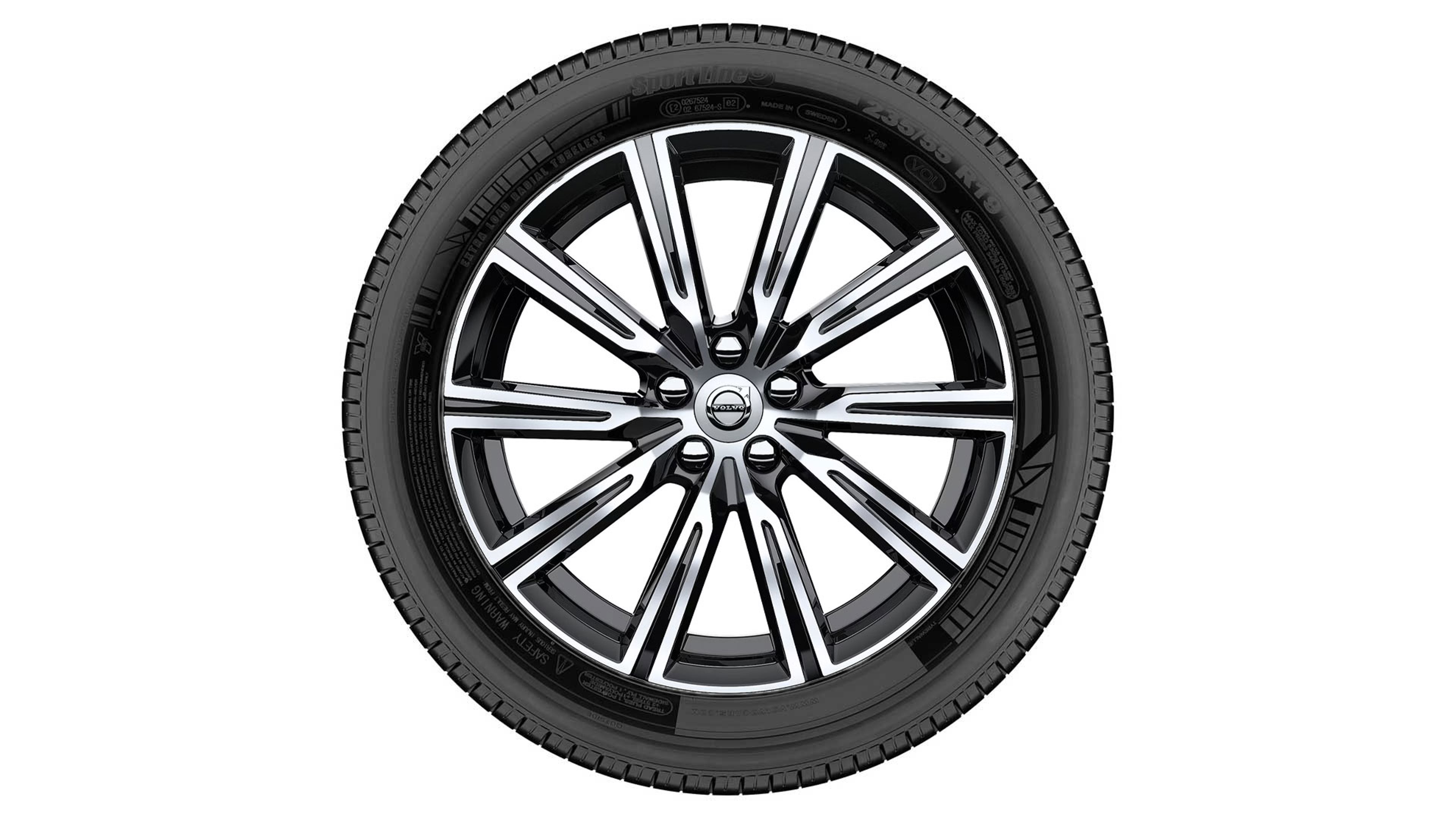19" Black 5-Double Spoke Wheel