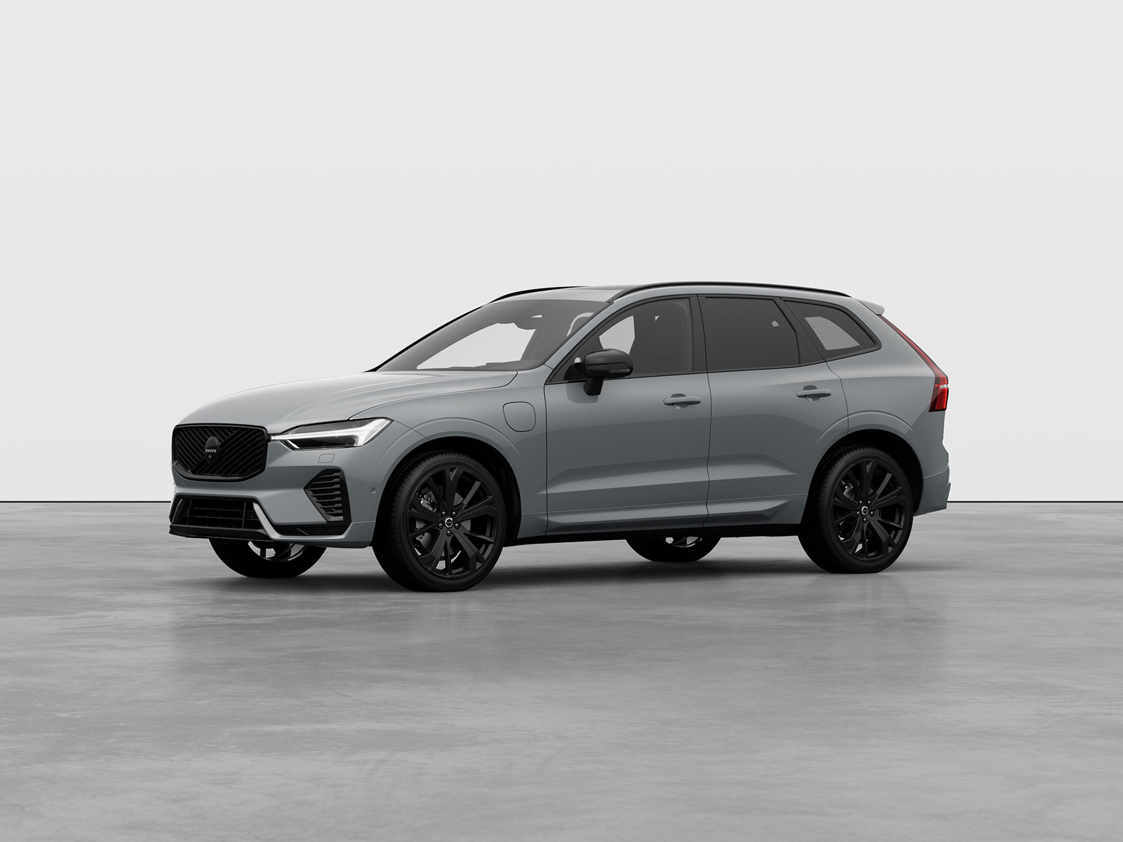Seitliche Ansicht eines Volvo XC60 T8 Ultra Black Edition Signature