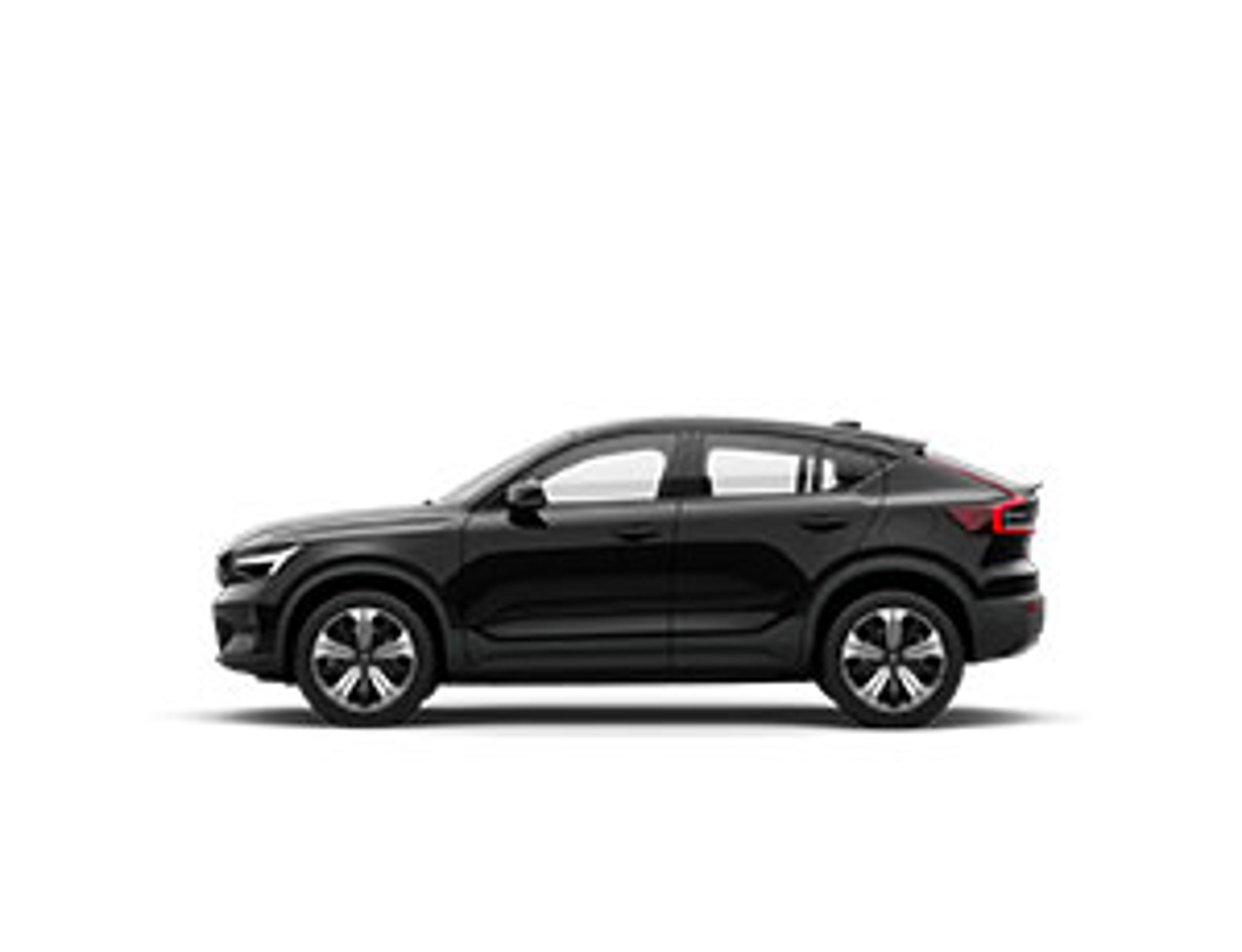 Volvo C40 noir de profil