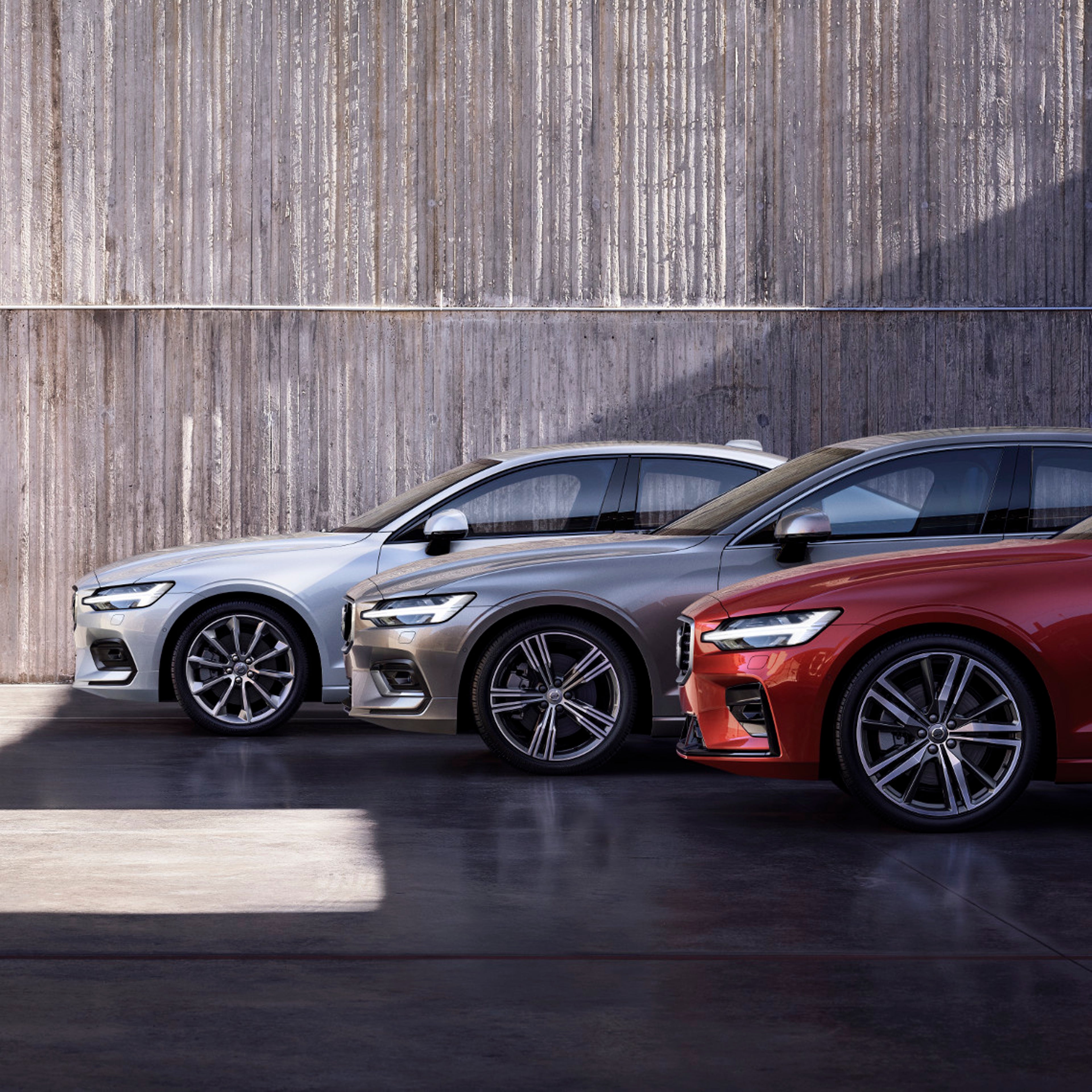 Volvo S60 - Drei Modelle mit verschiedenen Felgen