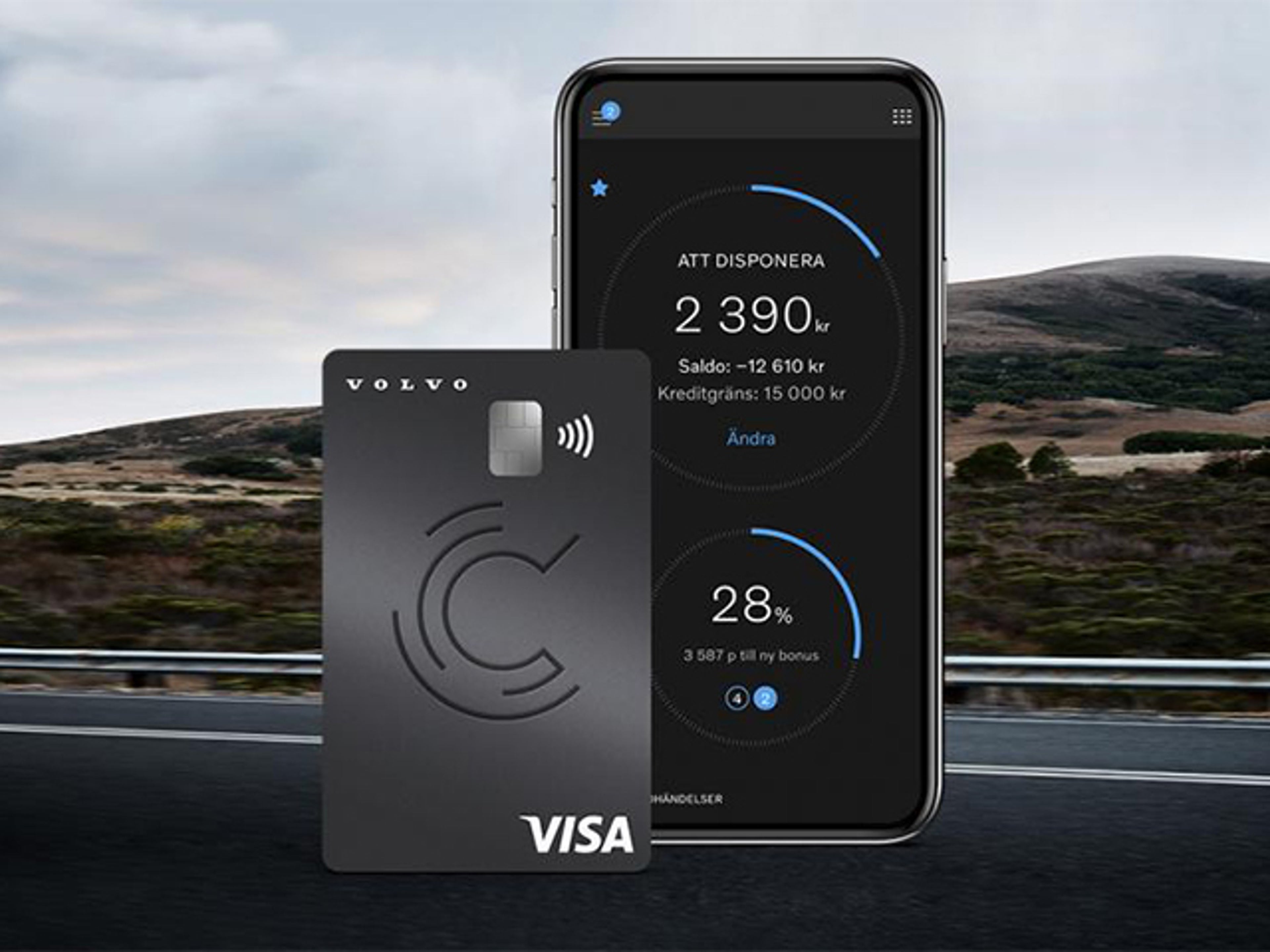 Volvokort och CarPayapp