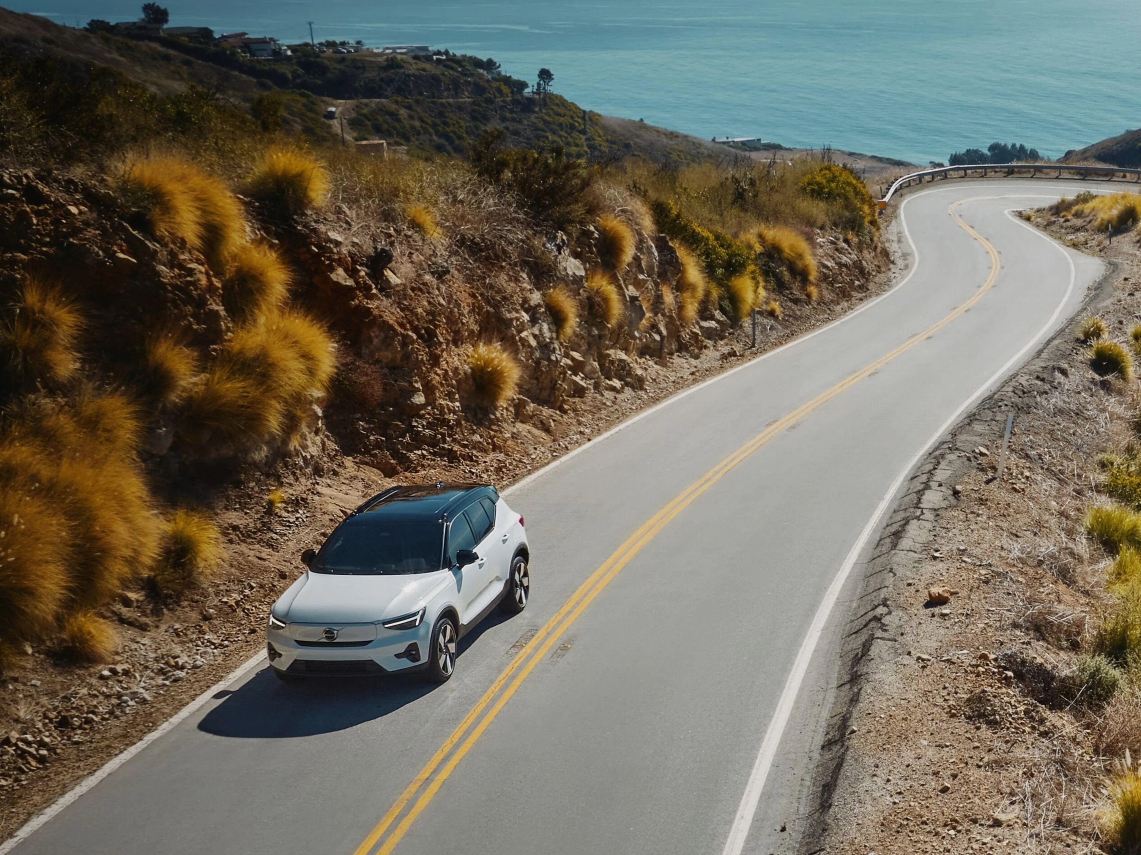 Volvo EX40 Driving on Road
