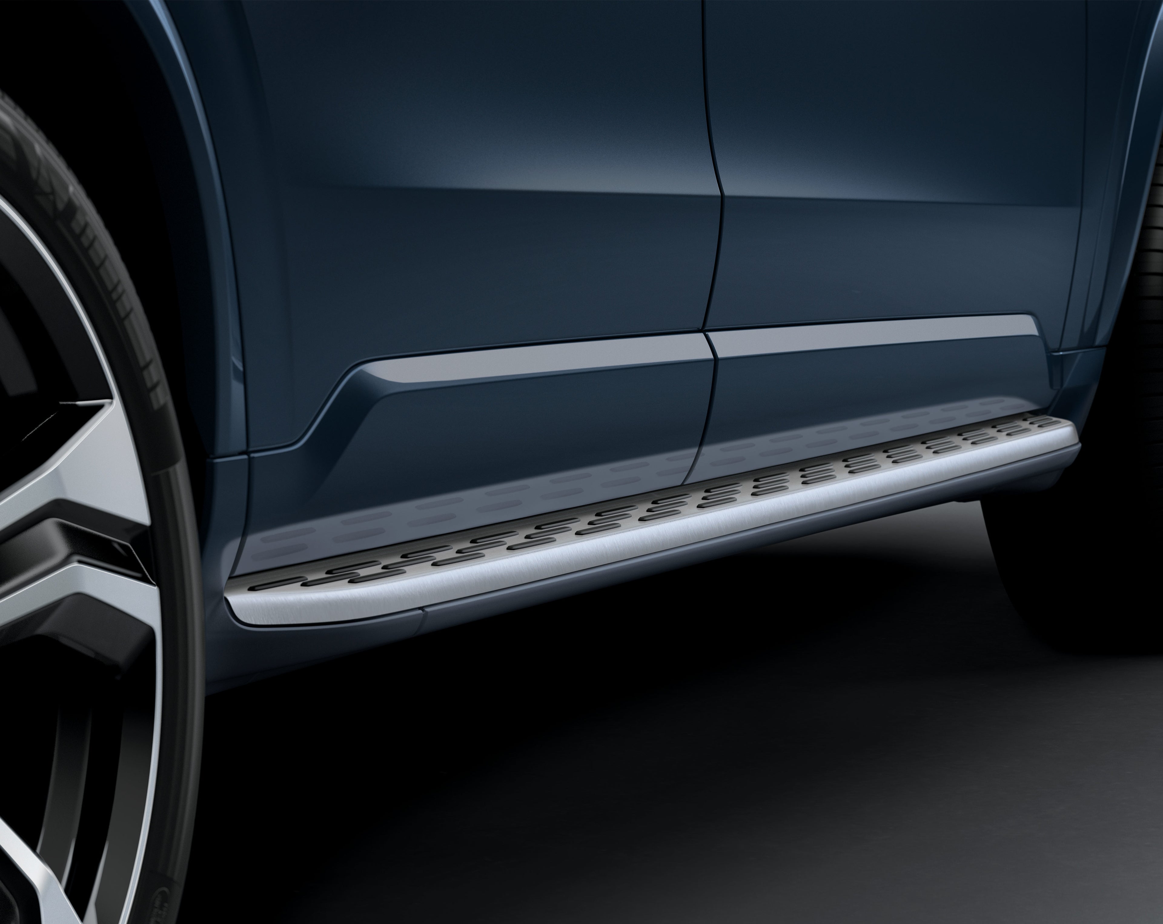 nástupný prah na vozidle volvo