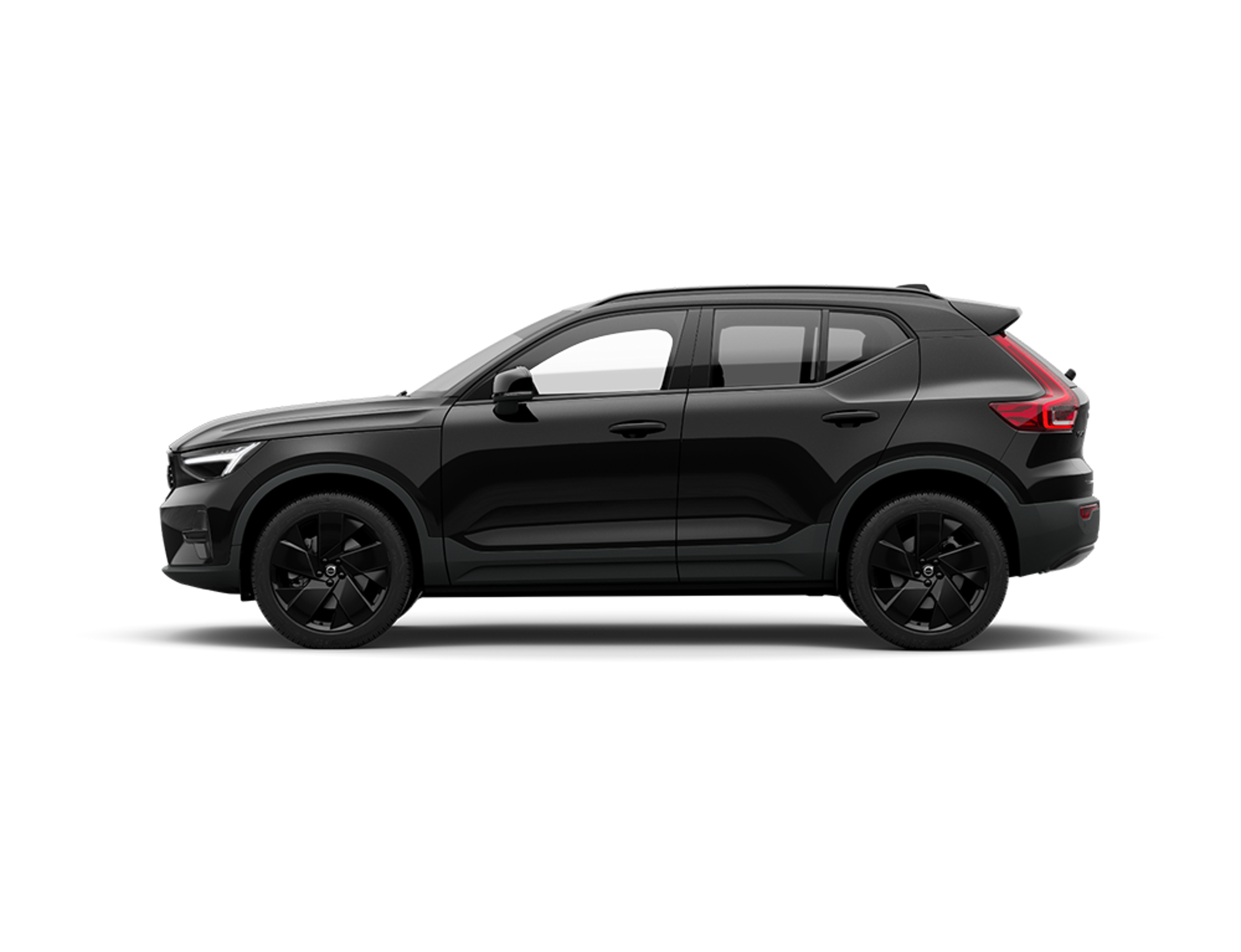 Vue lateral de la XC40 en noir