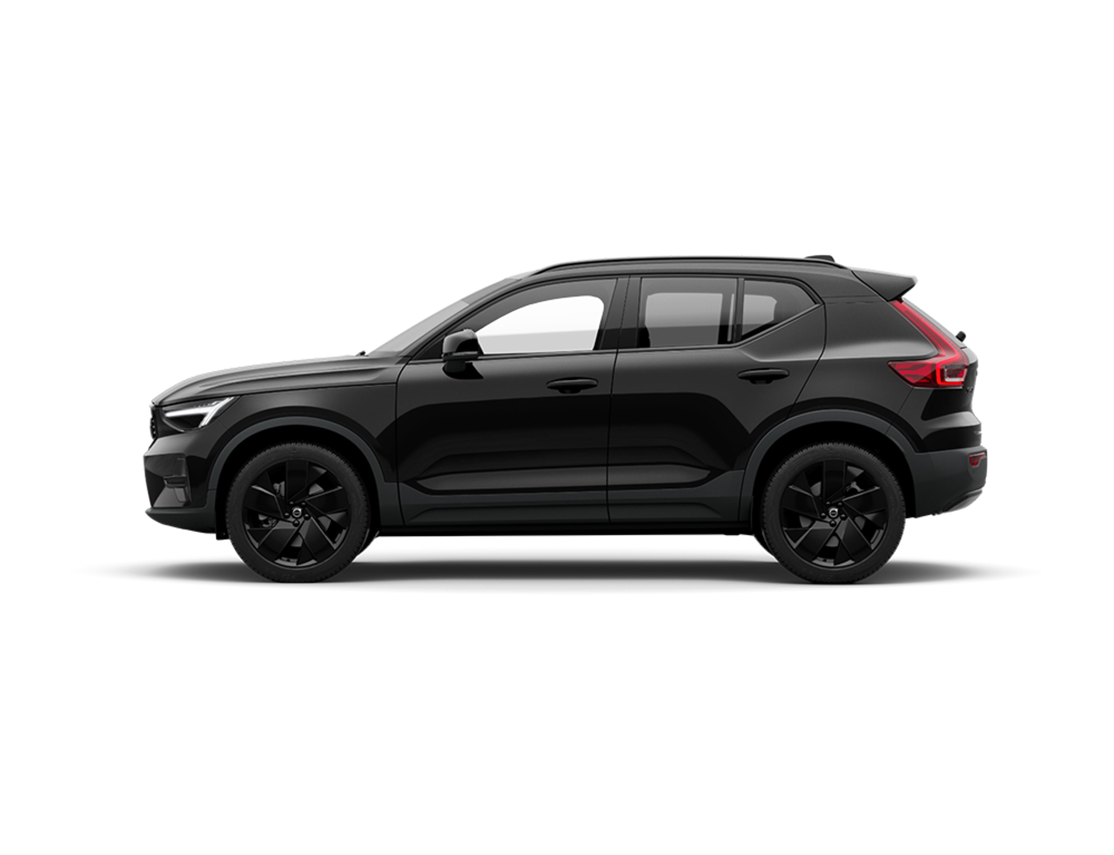Vue lateral de la XC40 en noir