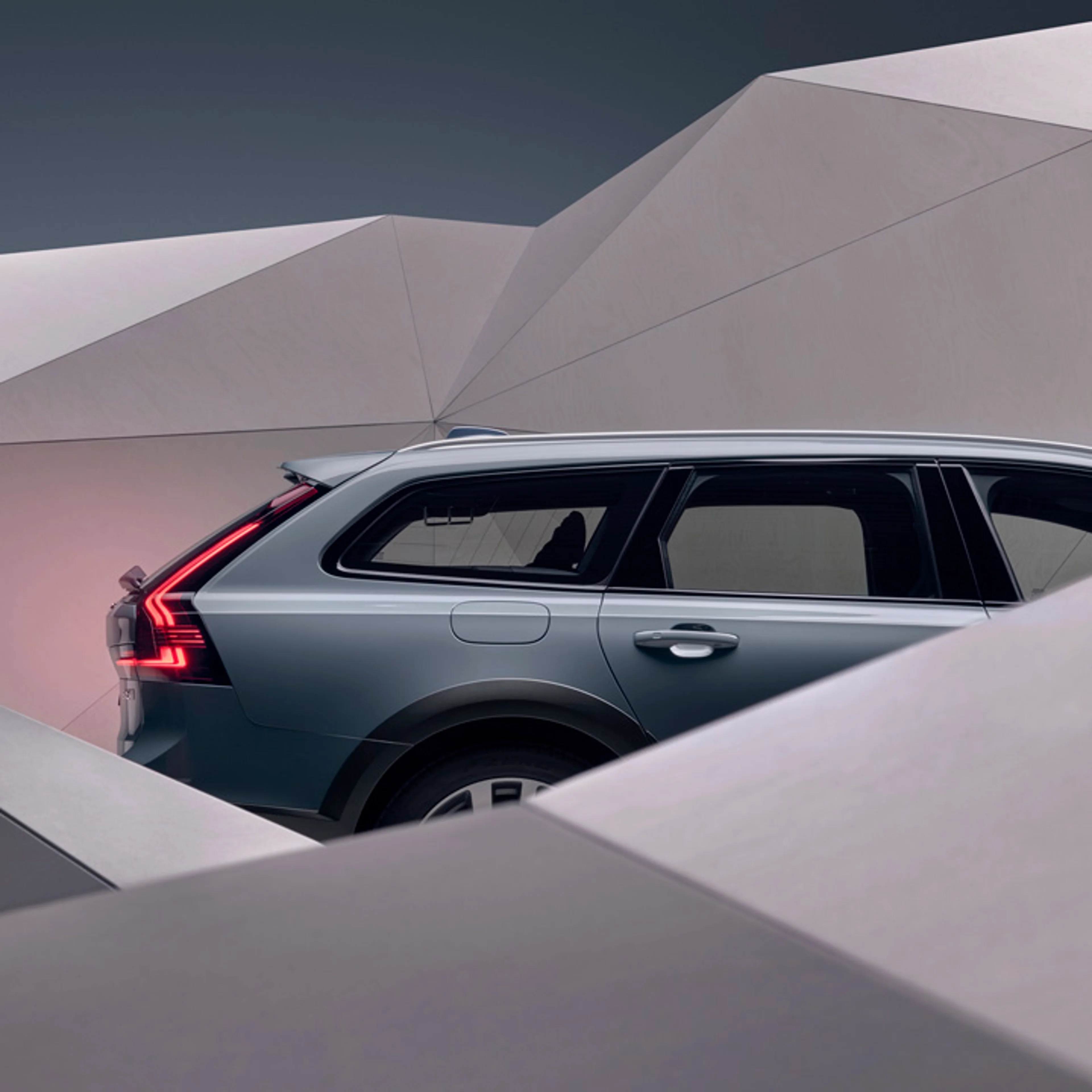 Parte trasera de un Volvo familiar