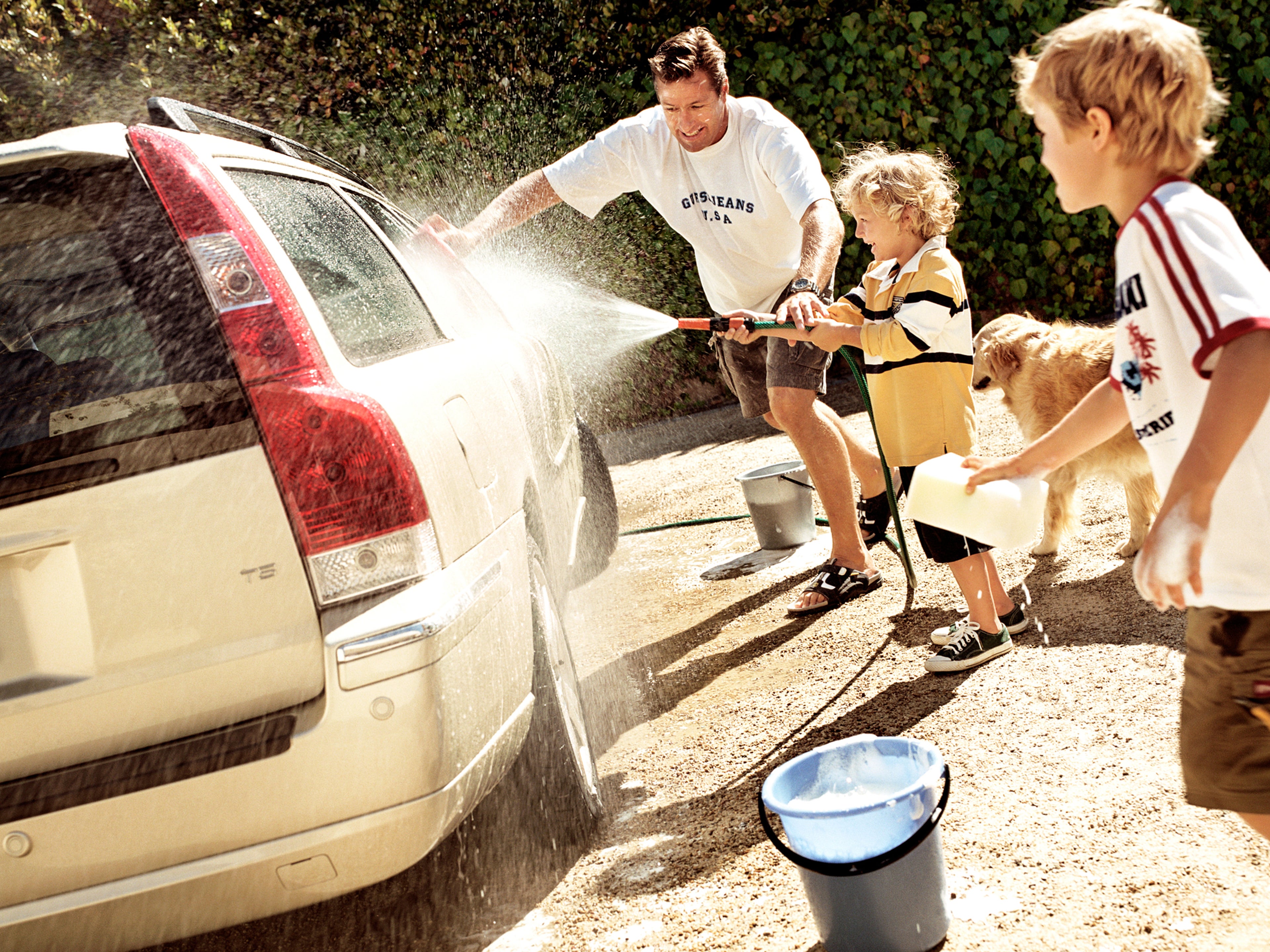 Rodzina myjąca Volvo V70