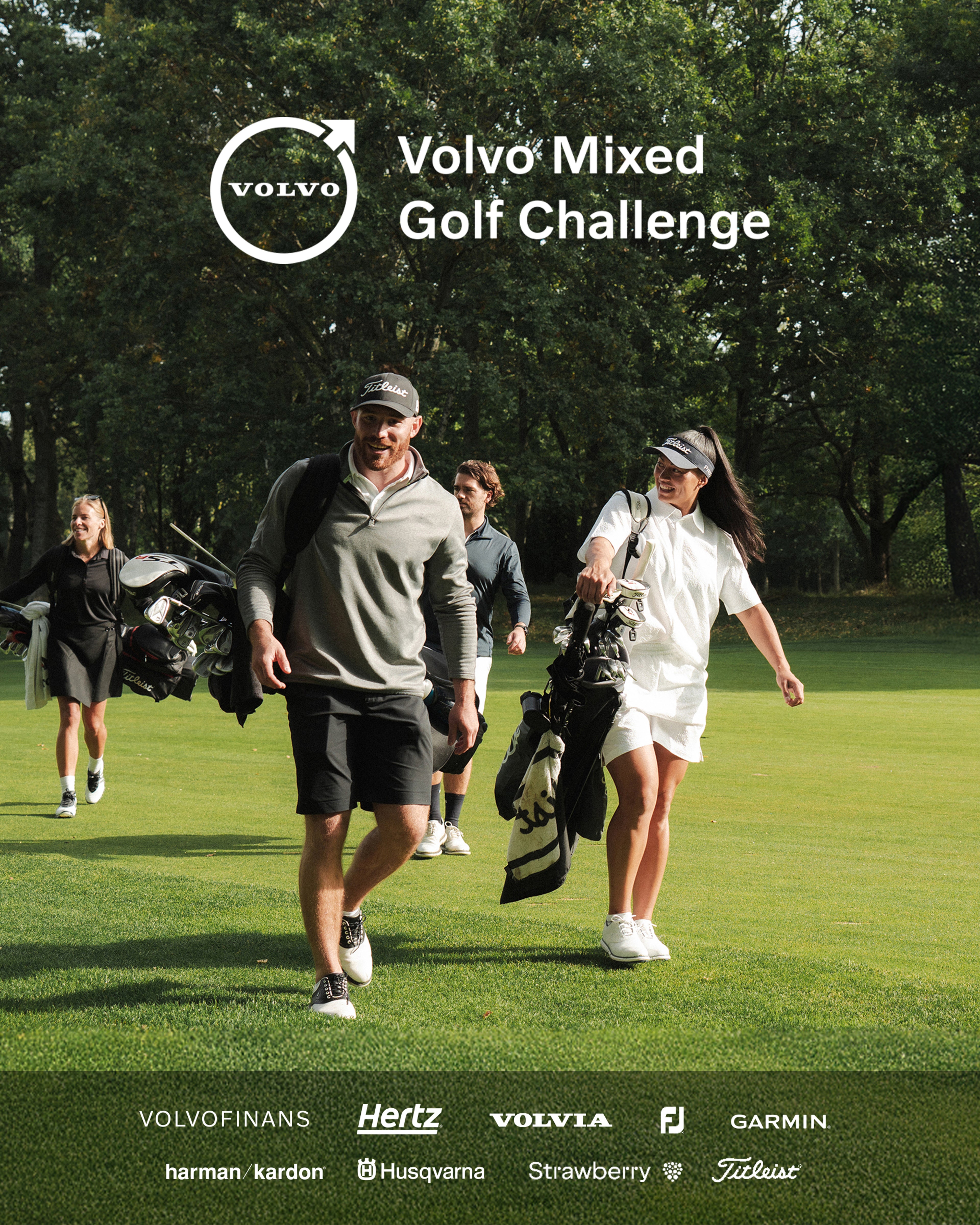 Golfspelare på golfbana