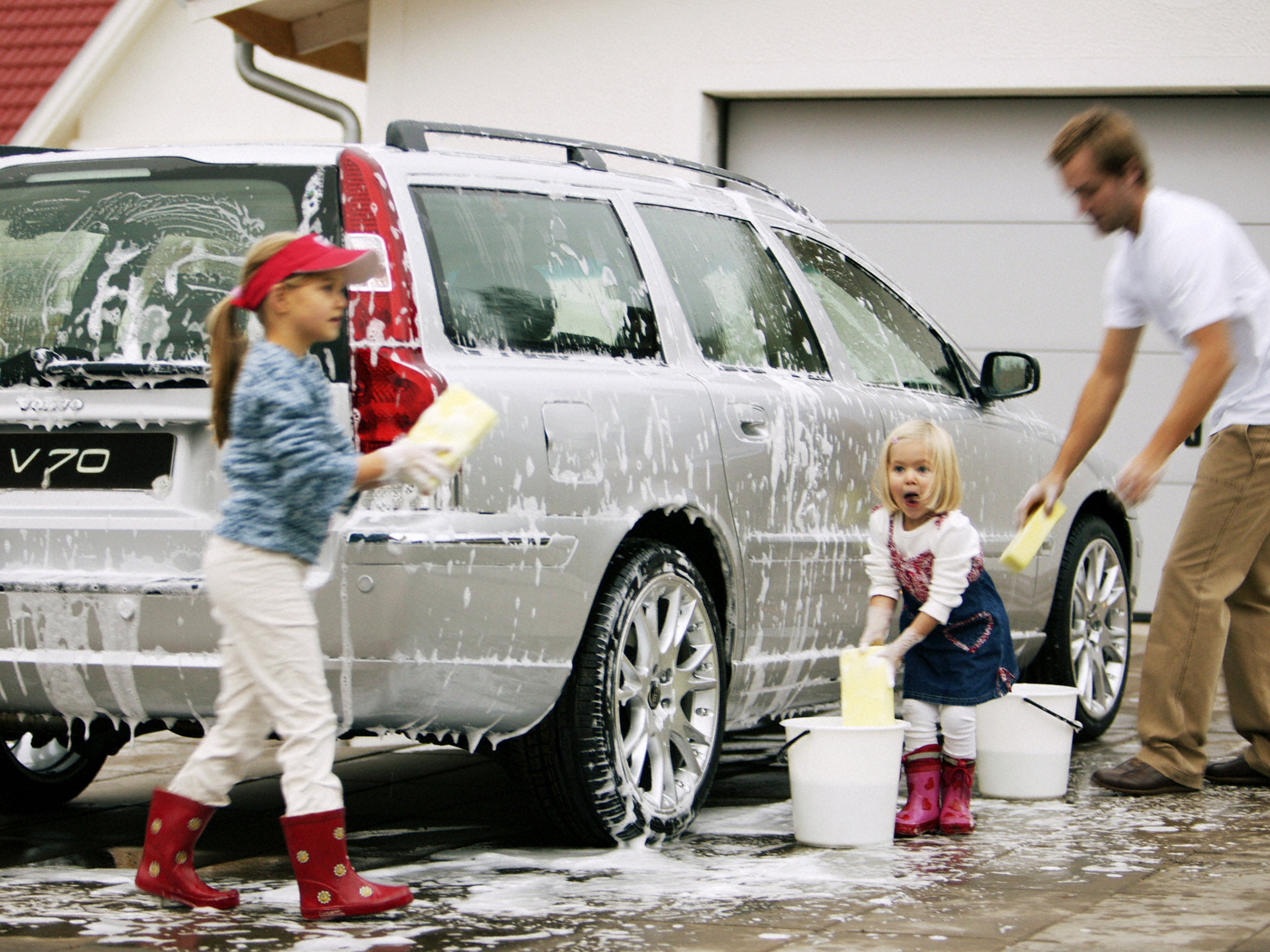 Rodzina myjąca Volvo V70